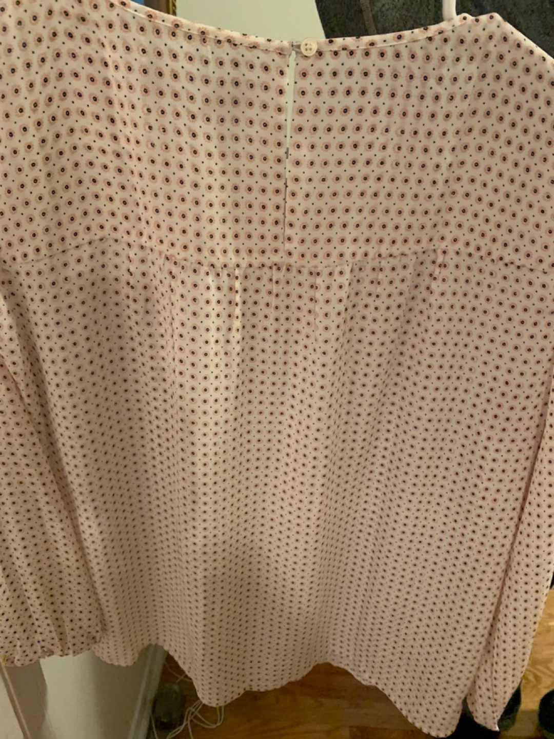 LOFT Floral Print Smocked Blouse - photo 3