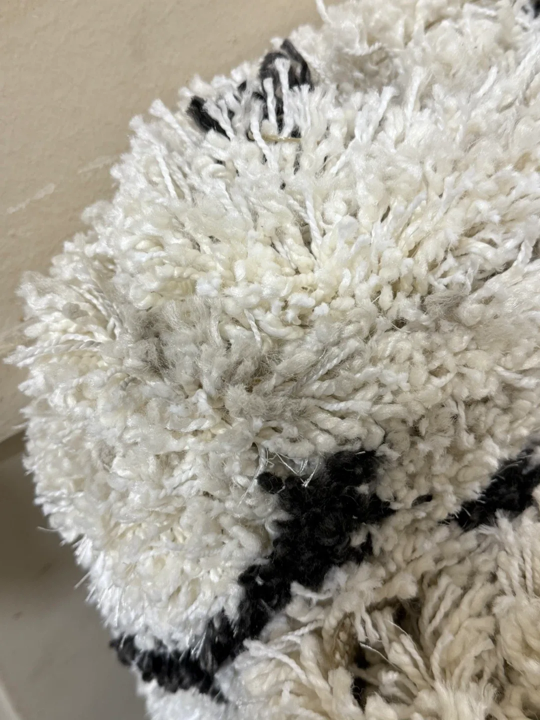 Threshold Cream/Black Geometric Shag Rug image indicator(3)