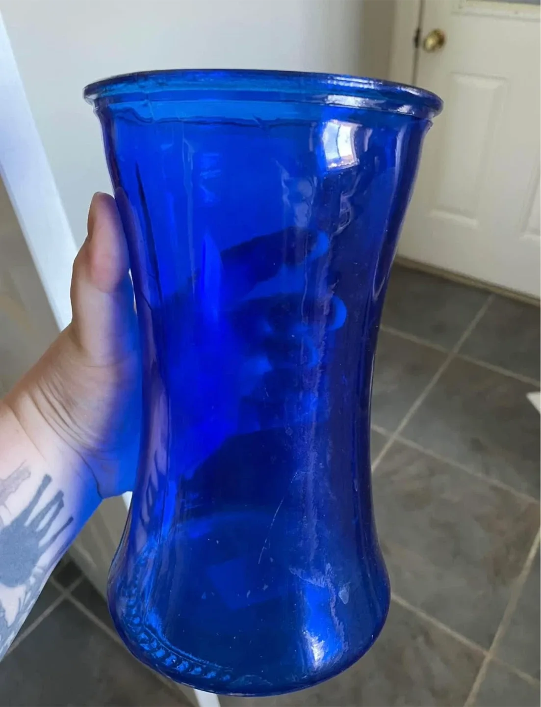 Blue Glass Vase
