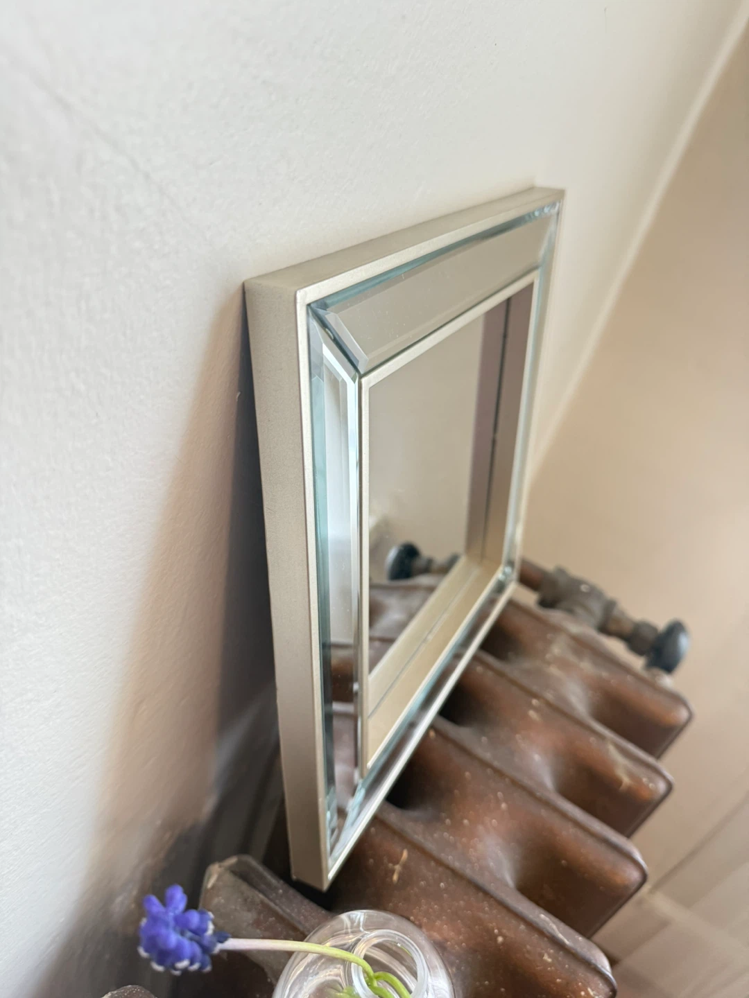 Small square mirror w/ mirrored frame - photo 4