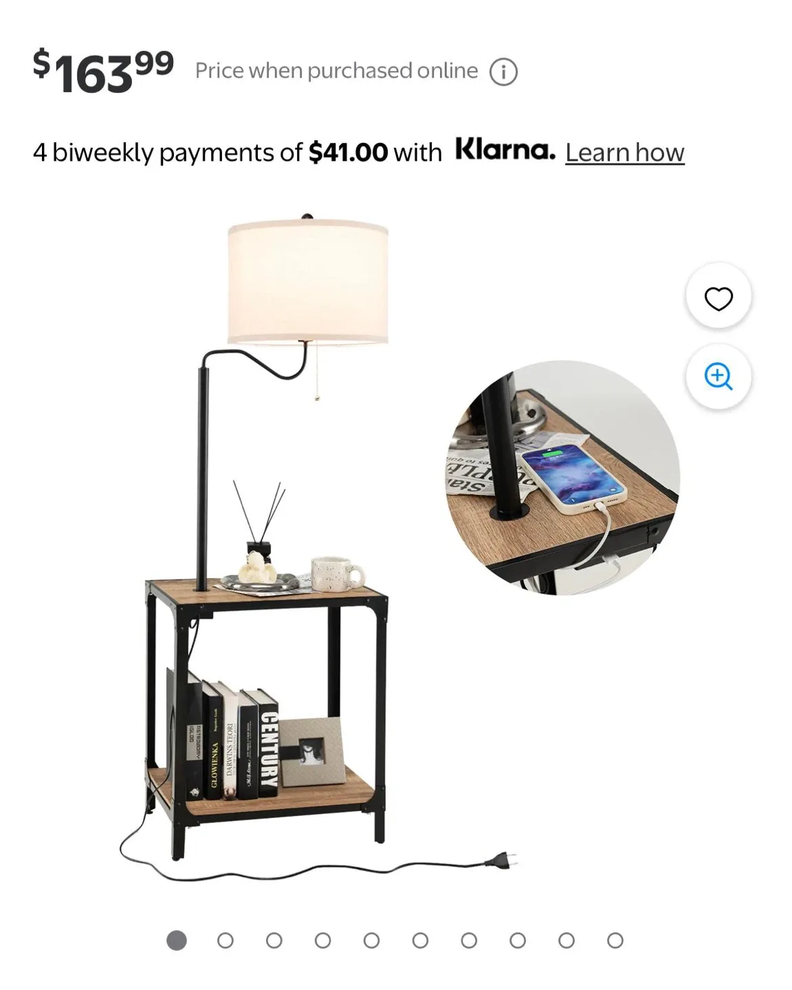 Standing Floor Lamp with Beige Shade image indicator(2)