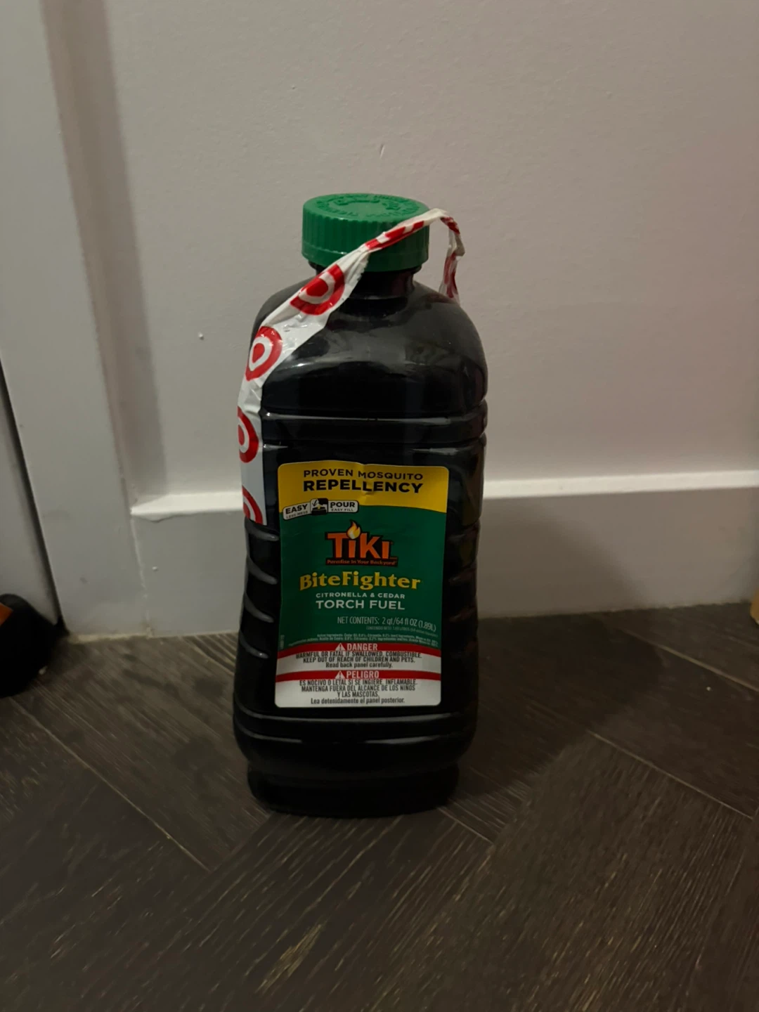 Tiki Bitefighter Torch and half bottle Fuel