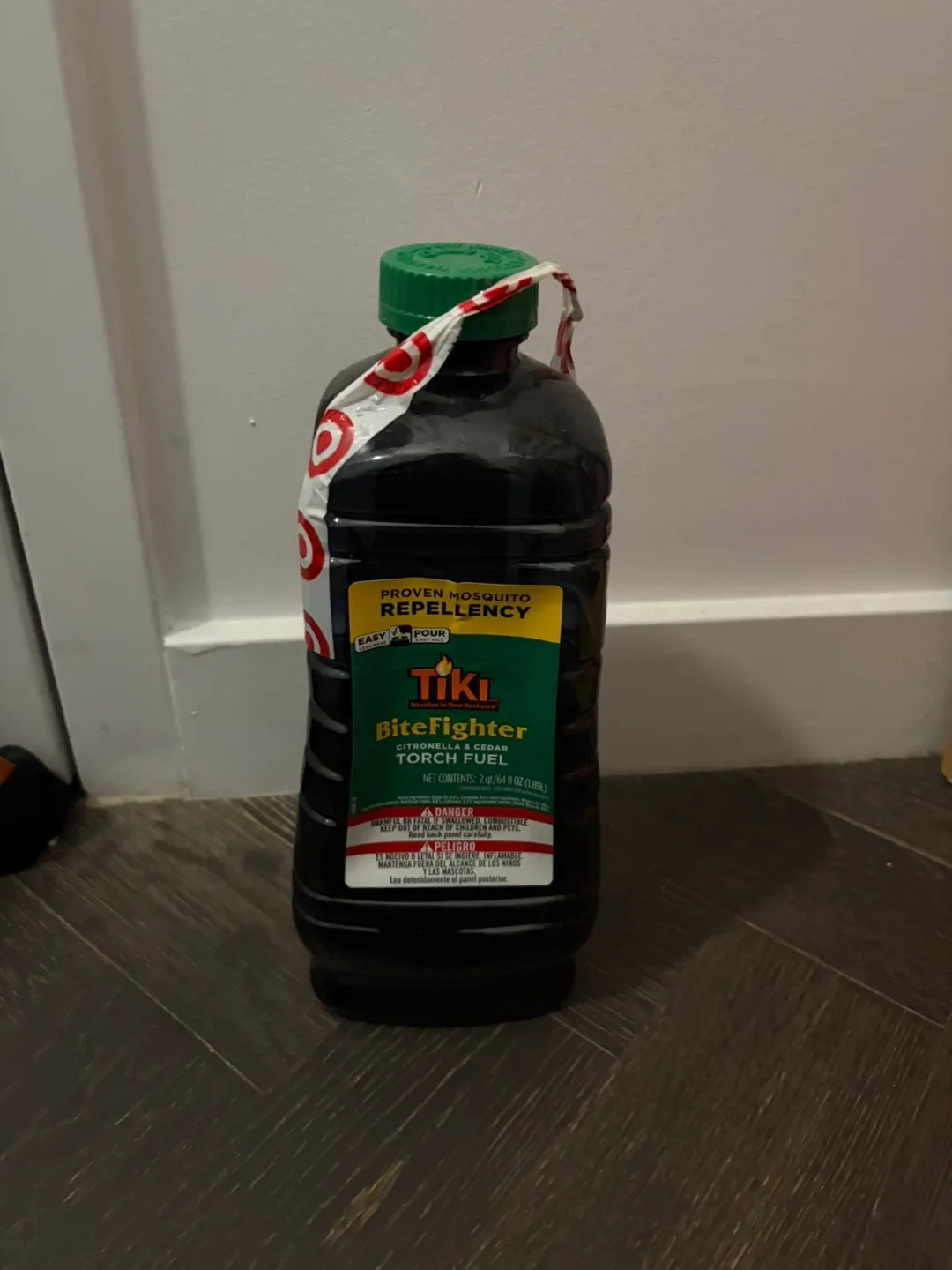 Tiki Bitefighter Torch and half bottle Fuel