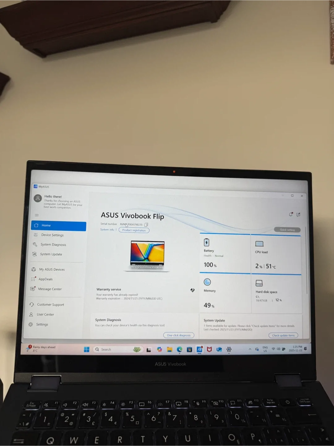 Asus Vivobook Flip Laptop