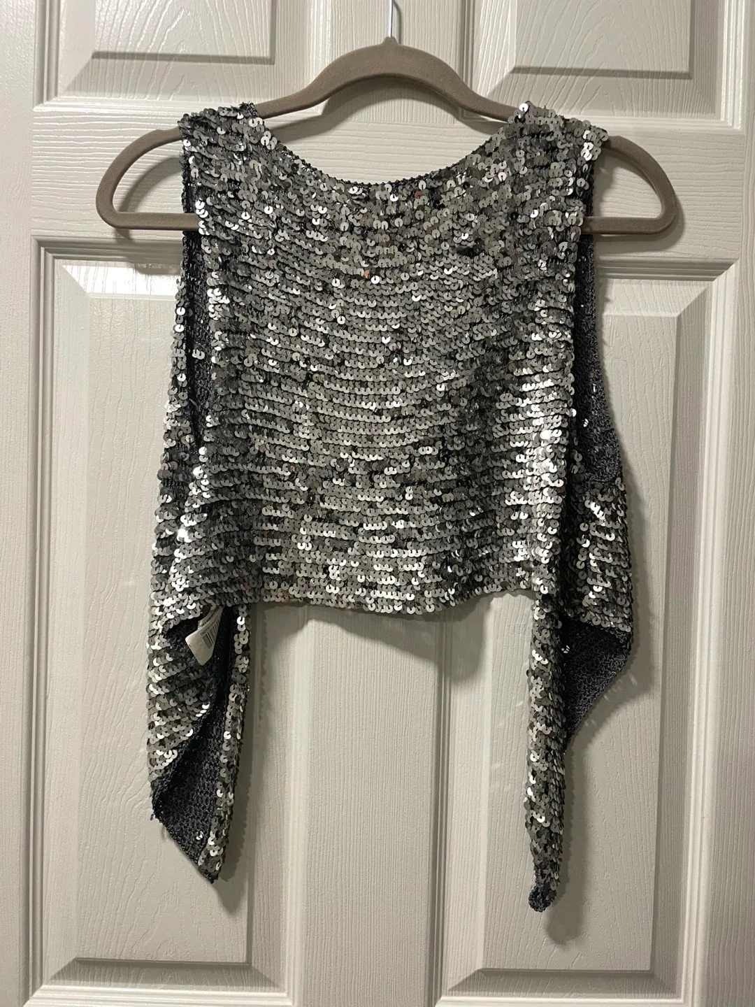 Zara Silver Sequin Vest image indicator(2)