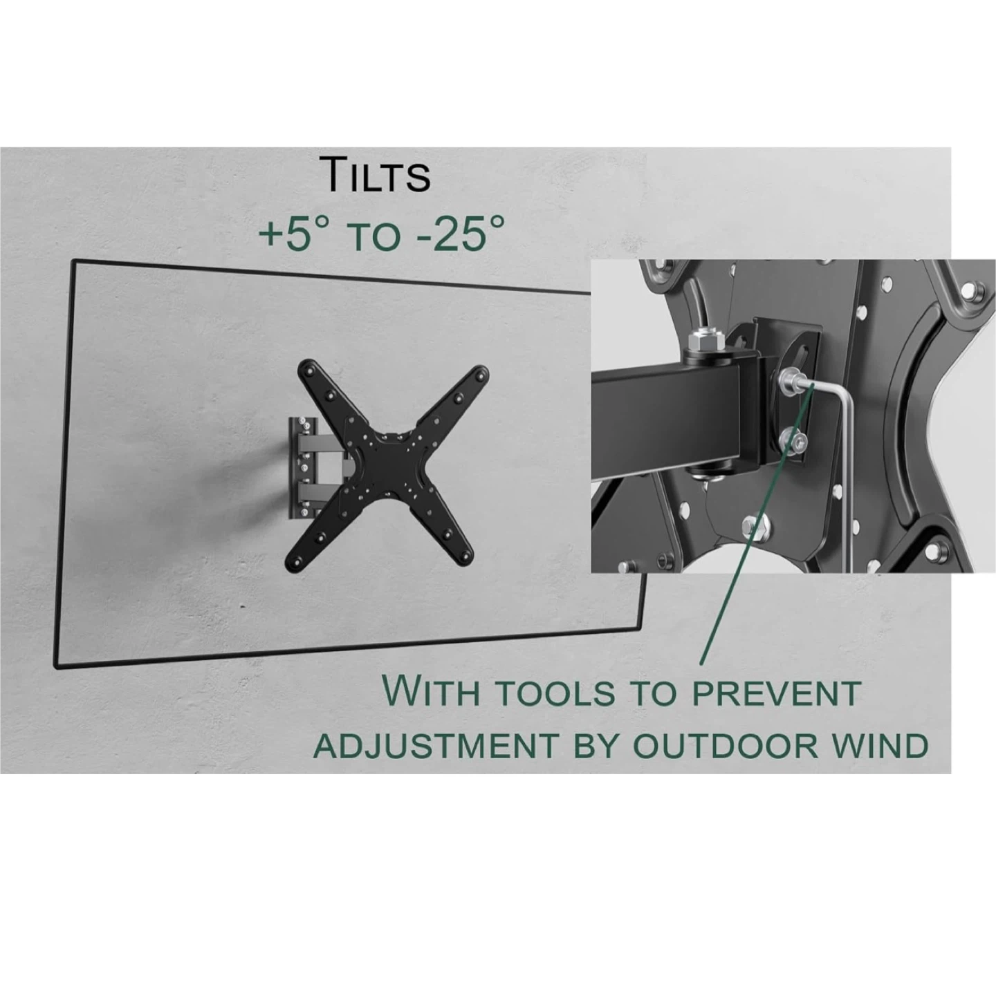 ynVISION.DESIGN Outdoor Weatherproof Articulating TV Wall Mount - photo 3