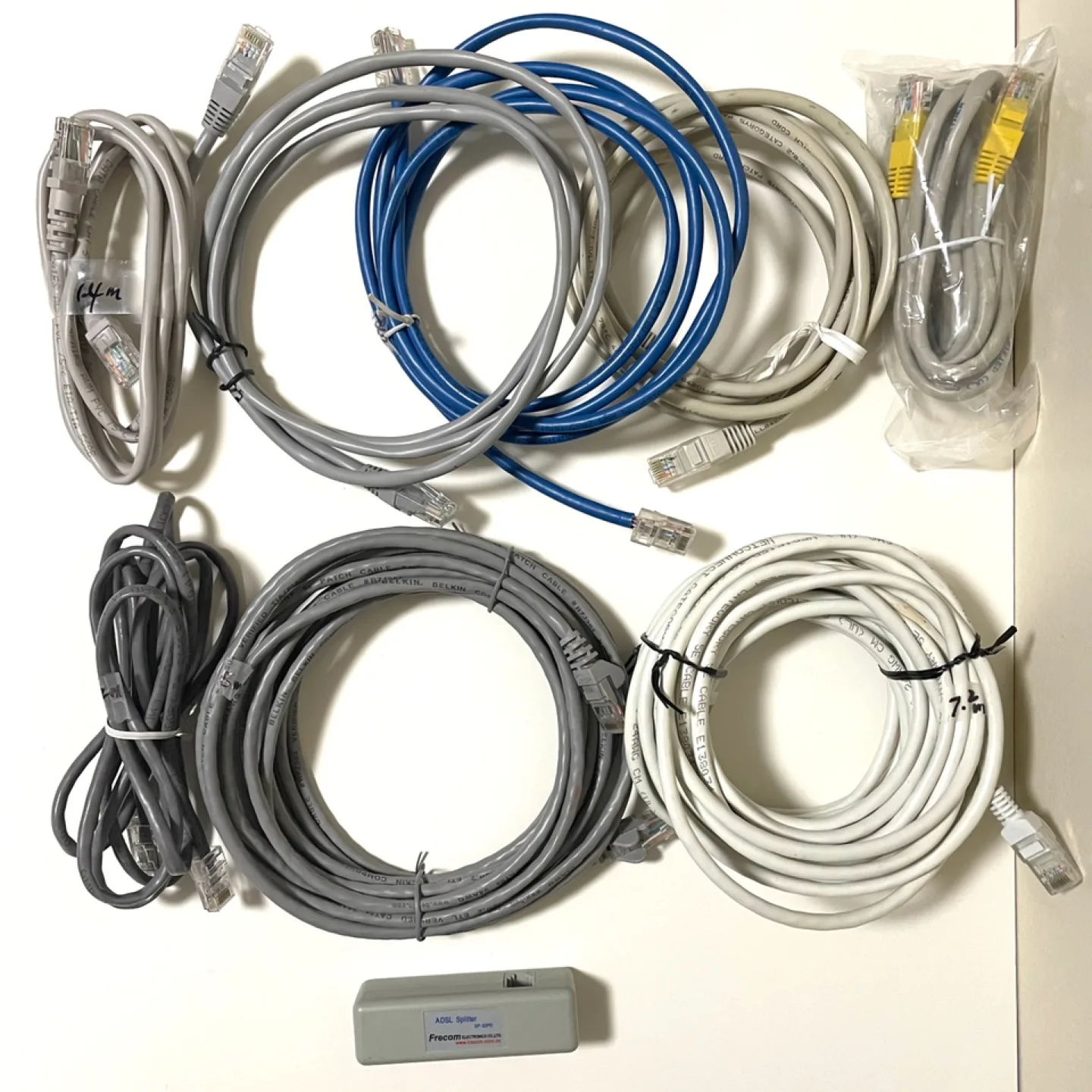 Ethernet/Internet Cables and Splitter