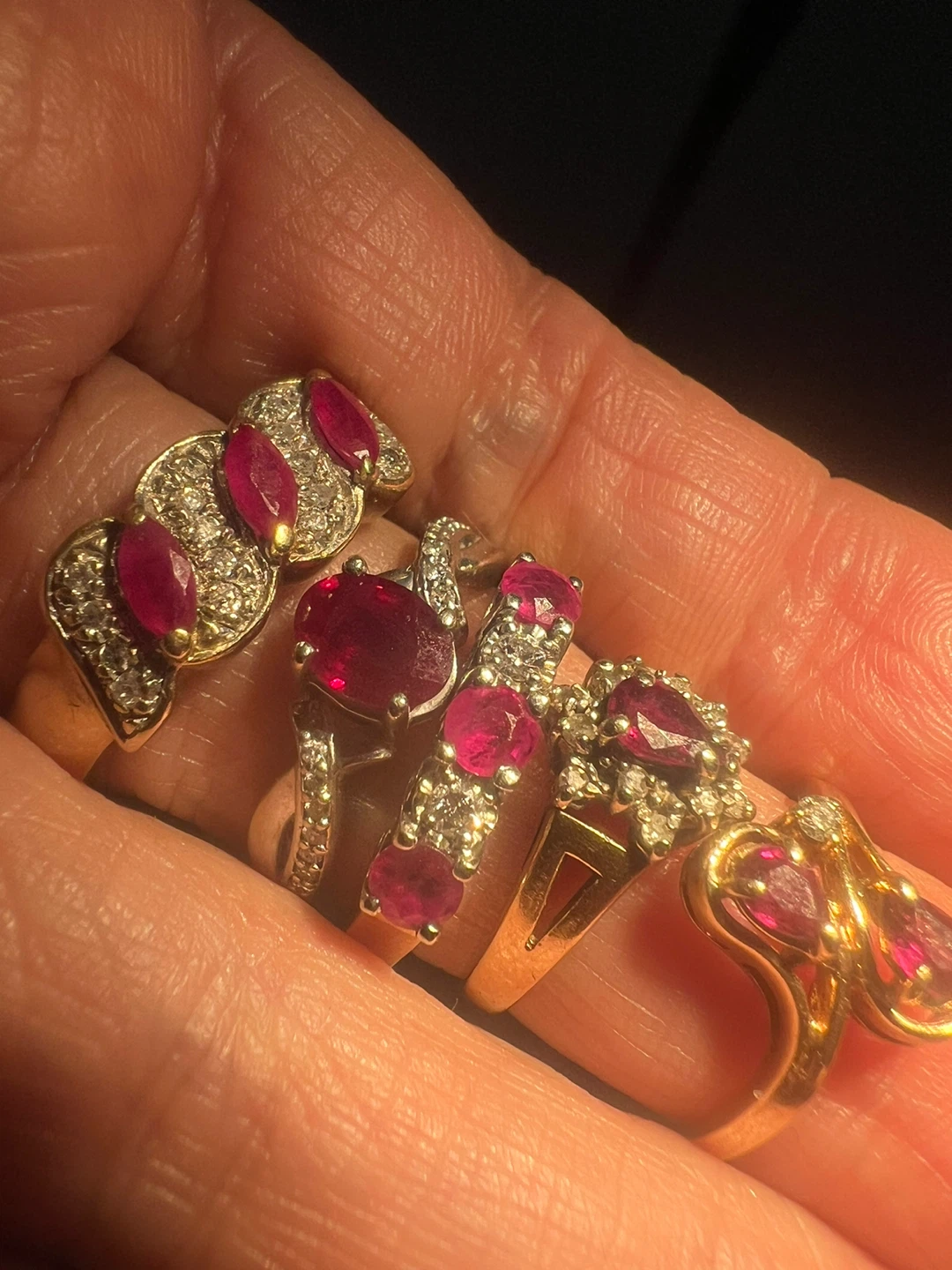 10k Ruby & Diamond Rings (Sizes 5-10) - photo 2