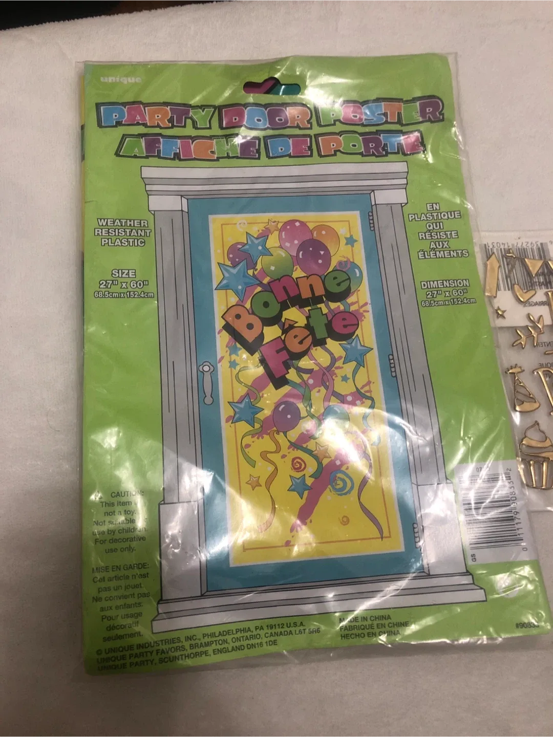 Unique Party Door Poster & Crafter's Square Stickers