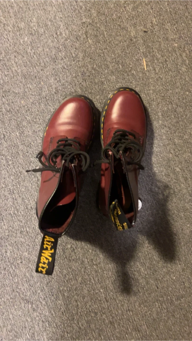 Dr. Martens 1460 Cherry Red Boots - Size 7