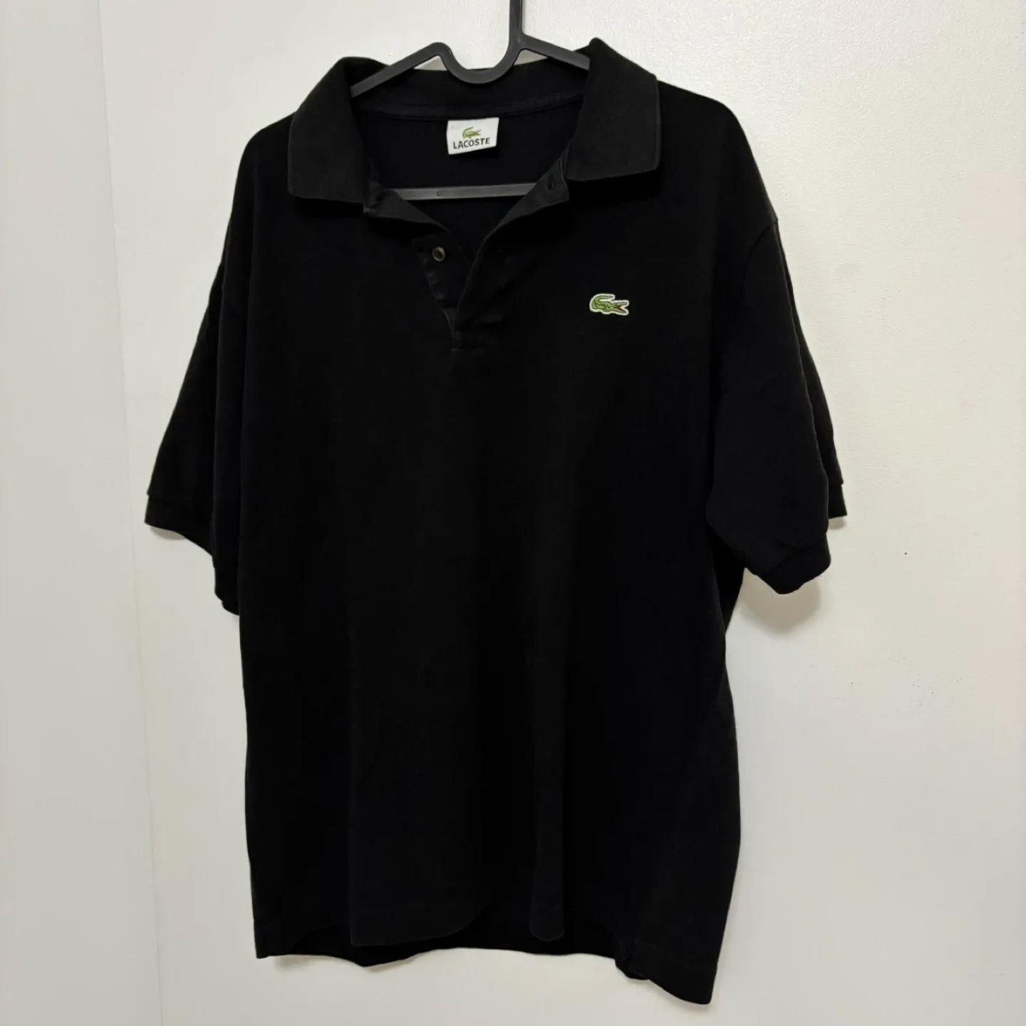 Lacoste Black Polo Shirt Size 7 or 2XL