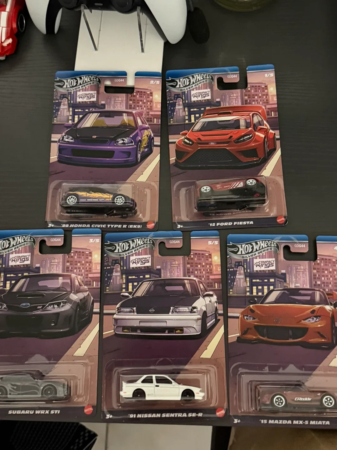 Hot Wheels Silver Series Compact Kings - Set of 5