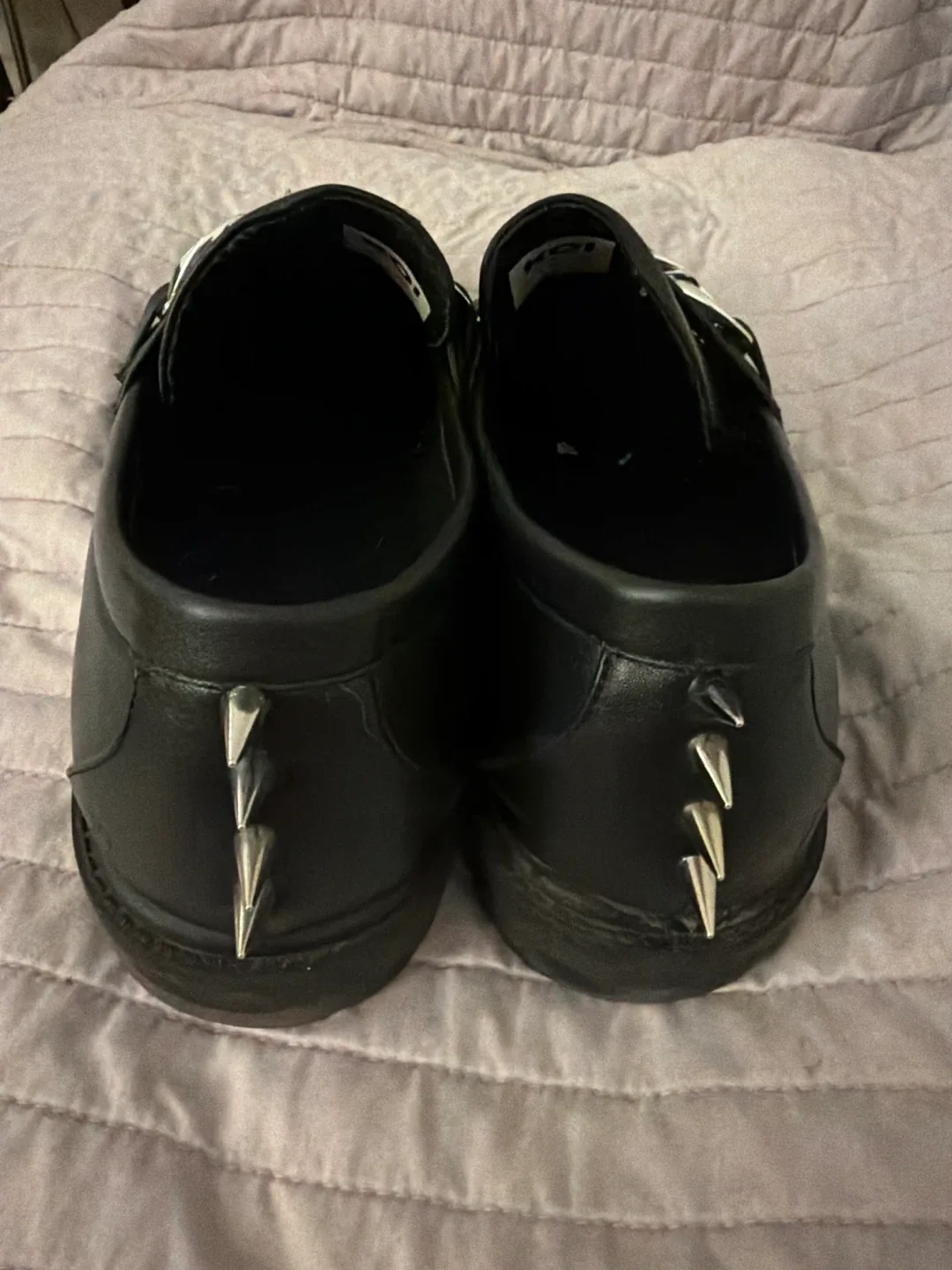 Black Loafers w/ Chain & Spikes image indicator(3)