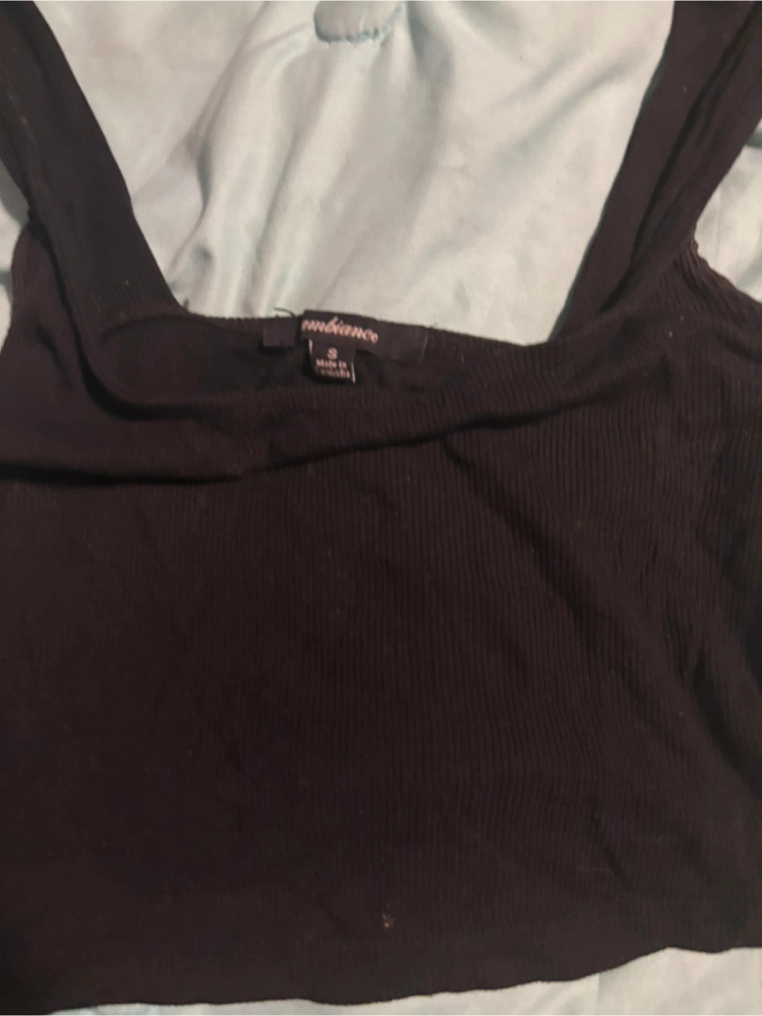 Ambience Black Tank crop Top - Size S - photo 2