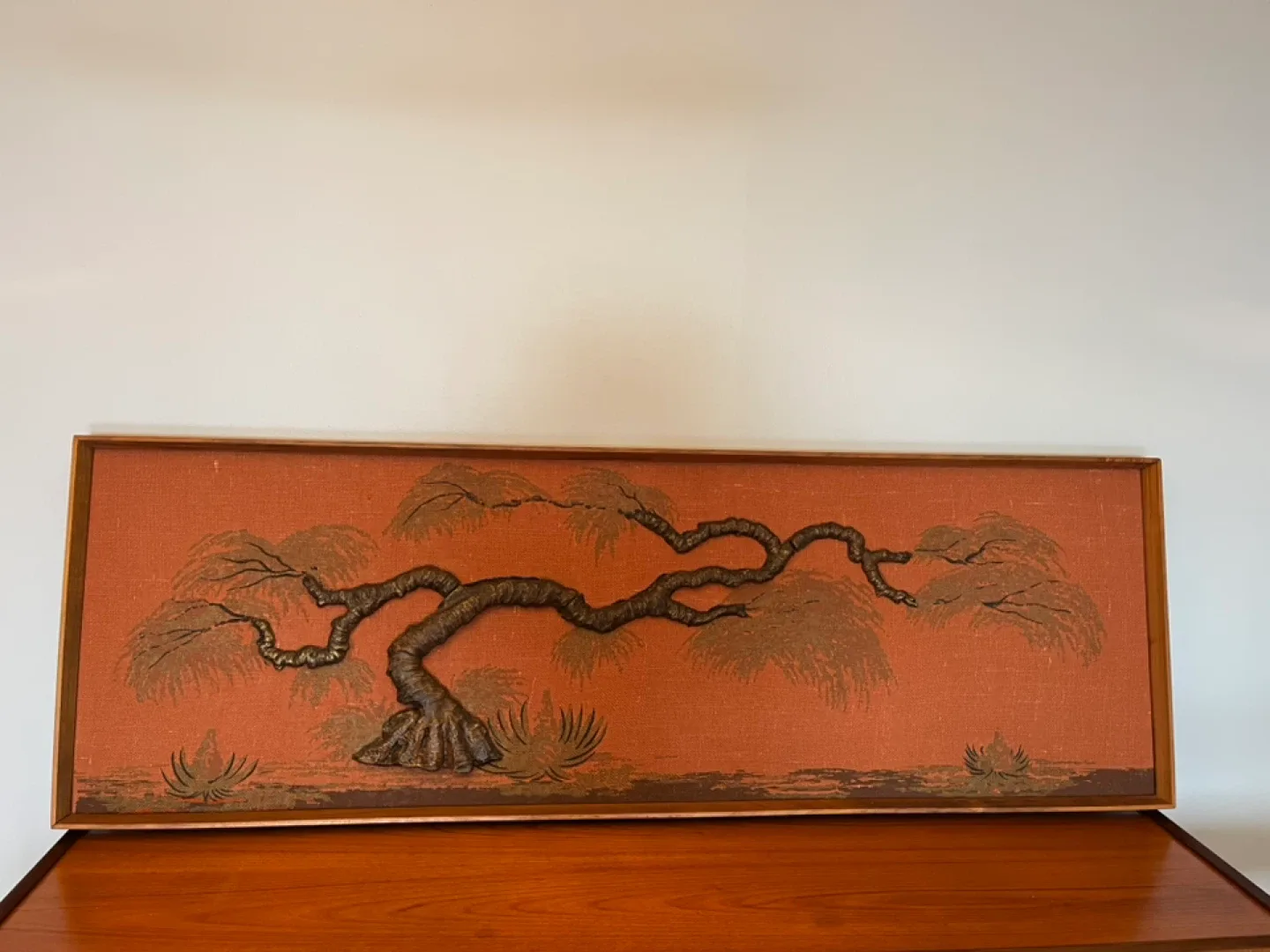 Framed Tree Art, 62" x 23"
