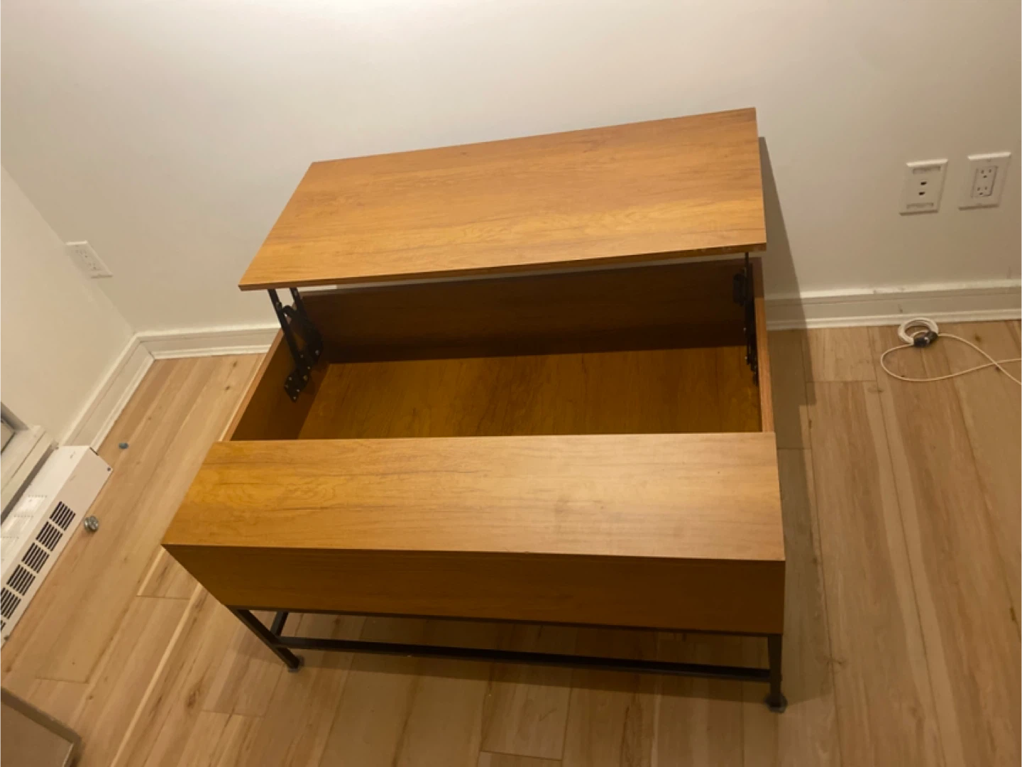 Lift-Top Coffee Table - Wood & Metal Frame - photo 4