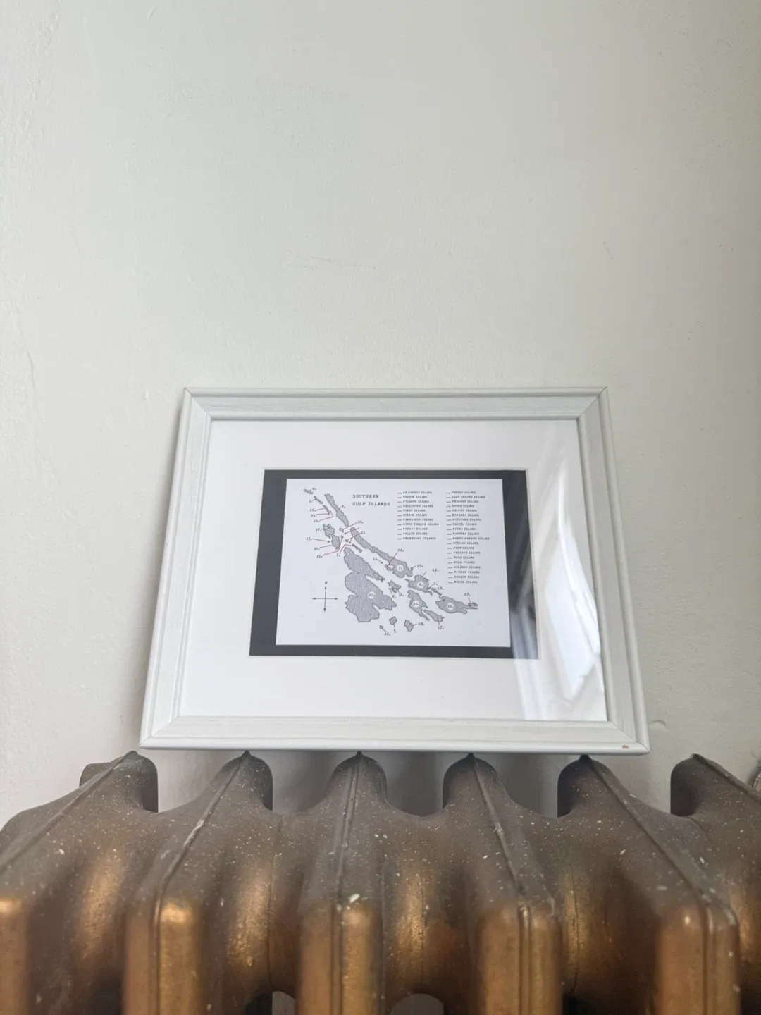 White IKEA Knoppäng Frame