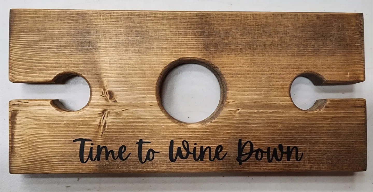 Wooden Wine Glass Holder image indicator(3)