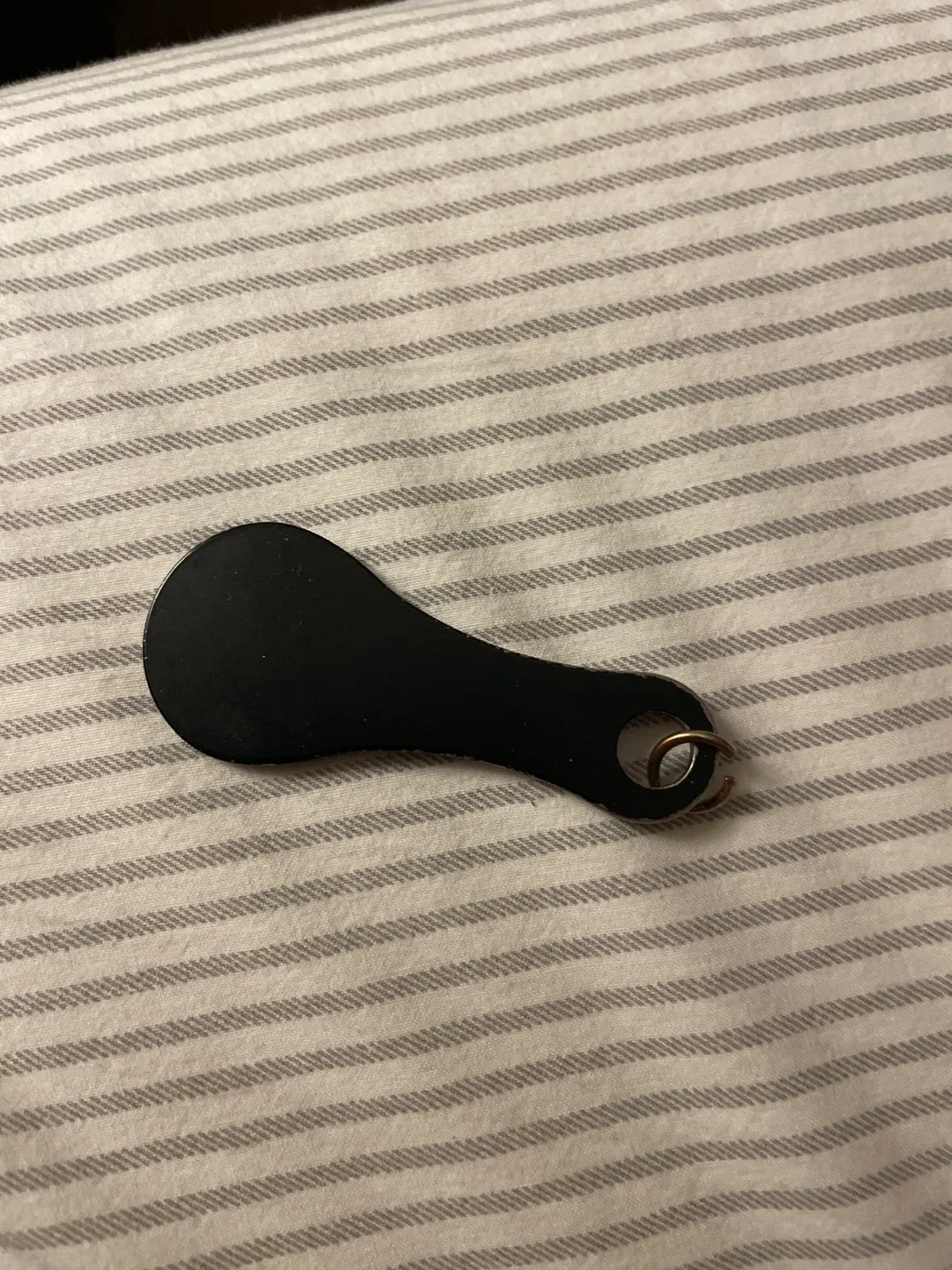 Black cart coin keychain