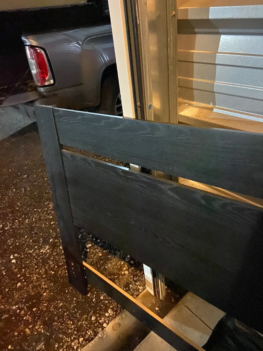 Black Headboard Queen with frame image indicator(2)