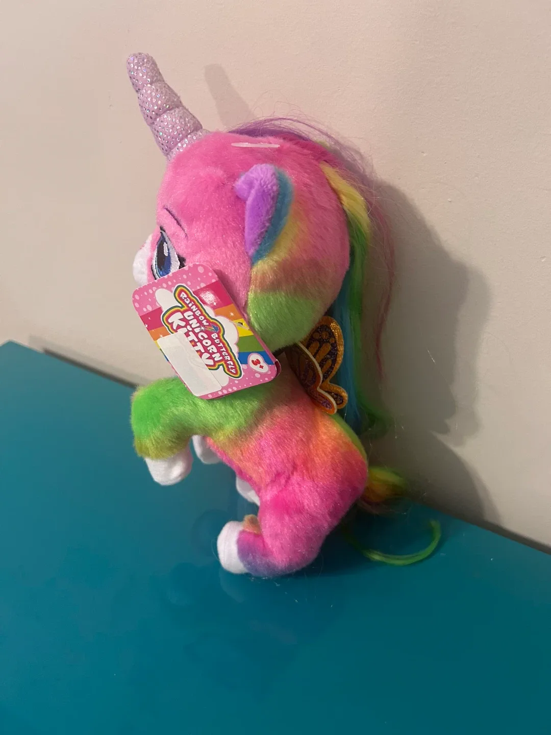 🌈 RARE New Rainbow Butterfly Unicorn Kitty Plushies image indicator(3)