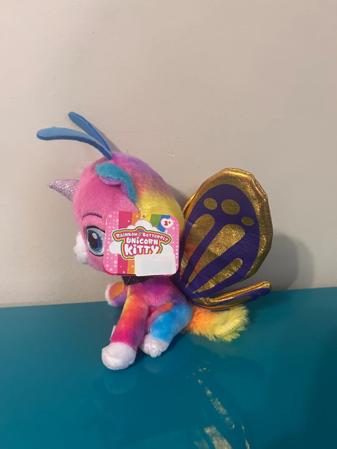 🌈 RARE New Rainbow Butterfly Unicorn Kitty Plushies image indicator(9)