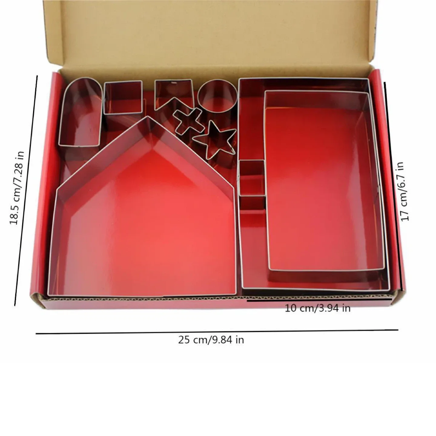 3D Gingerbread House Cookie Cutter Set - New image indicator(3)