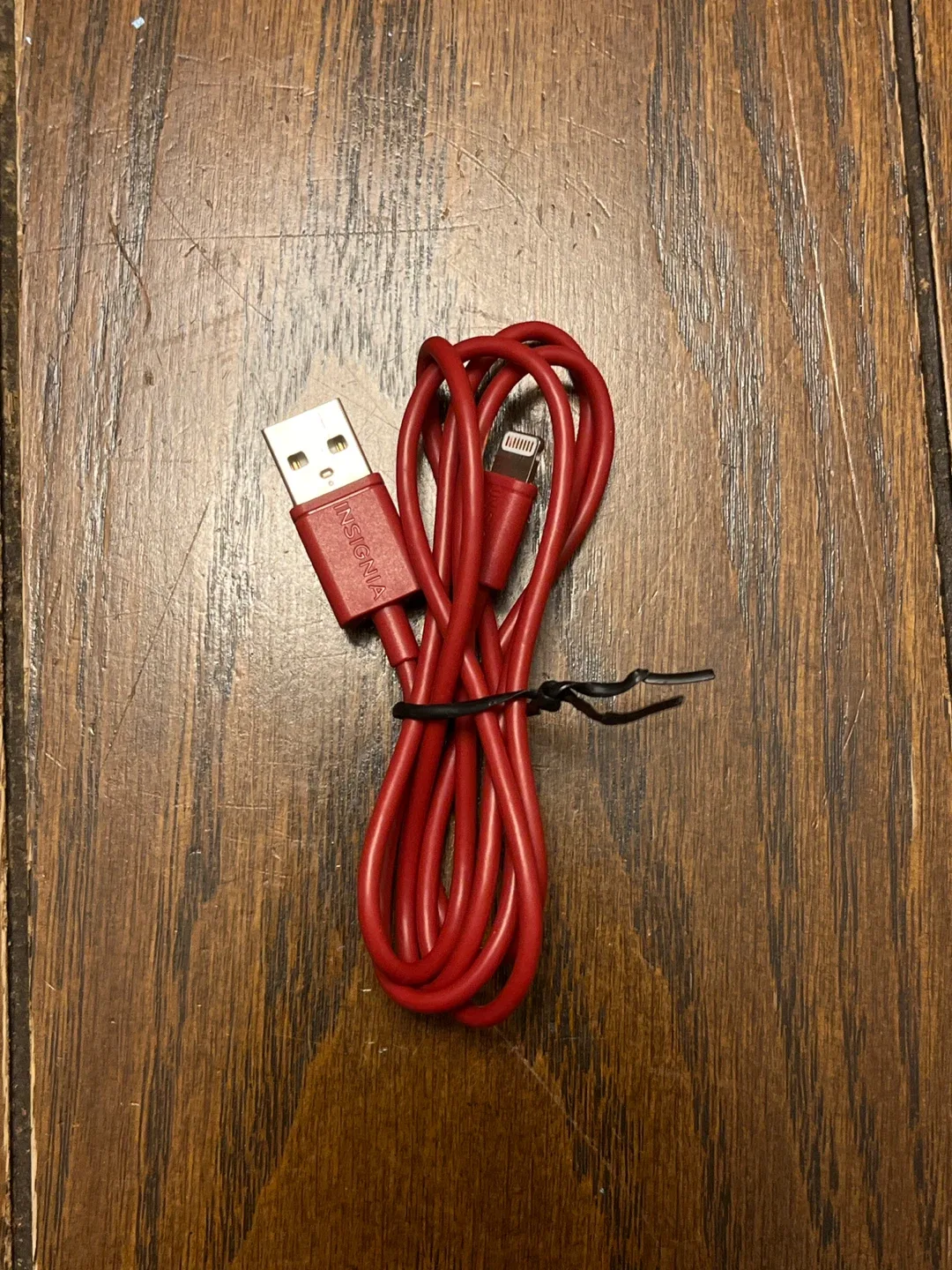 Insignia Red USB to Lightning Cable