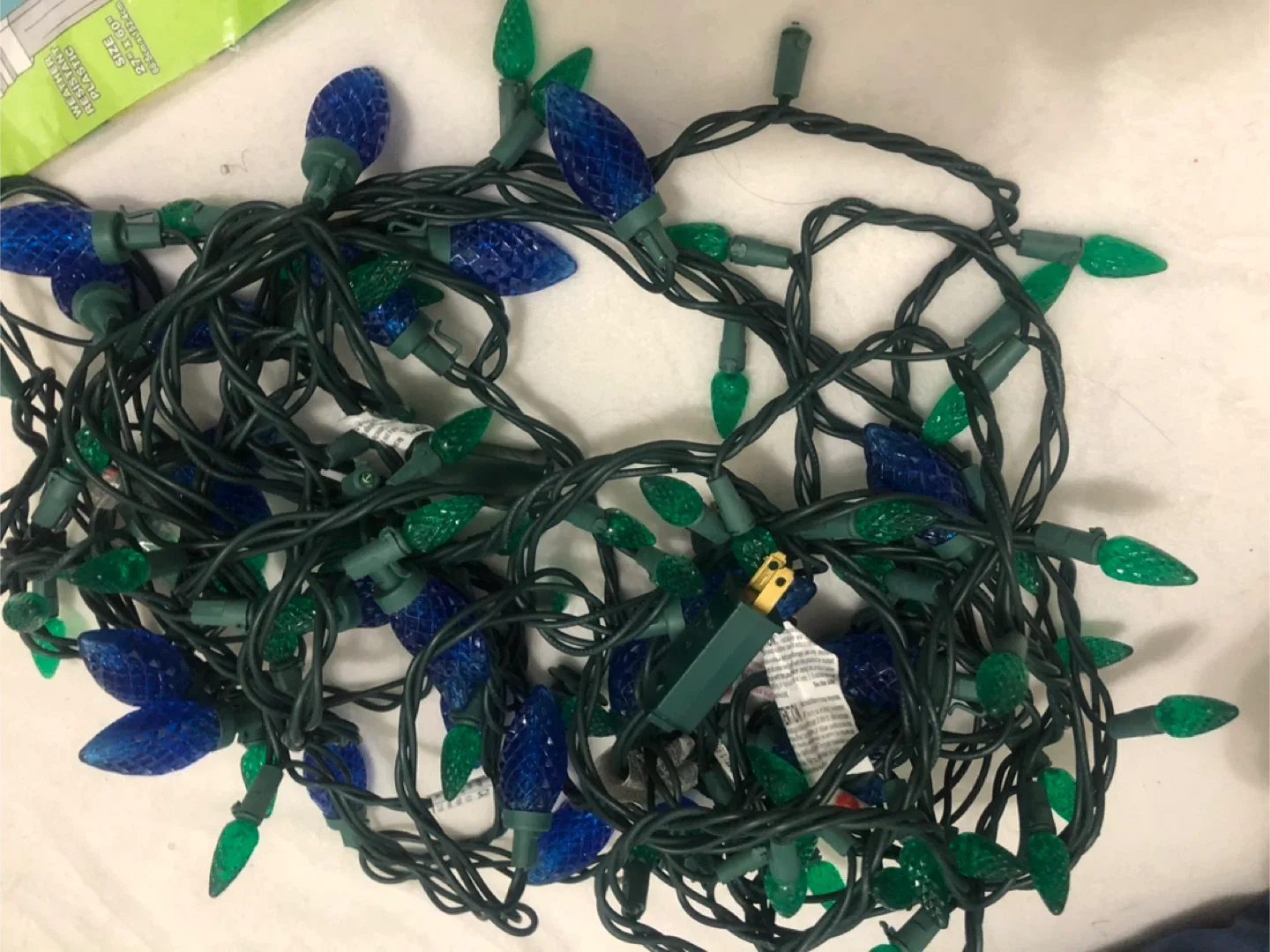 Blue & Green Christmas Lights image indicator(6)