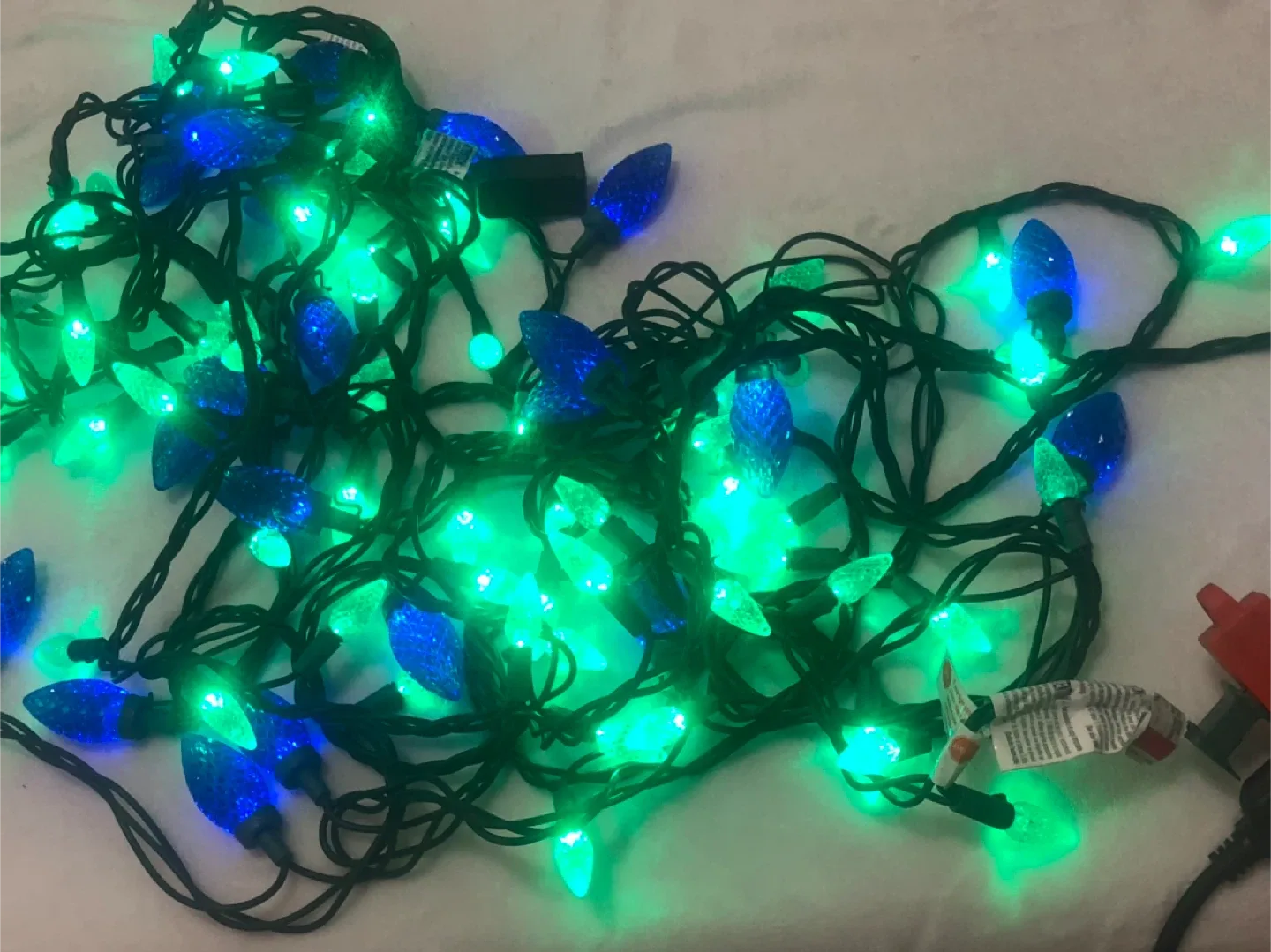 Blue & Green Christmas Lights image indicator(2)