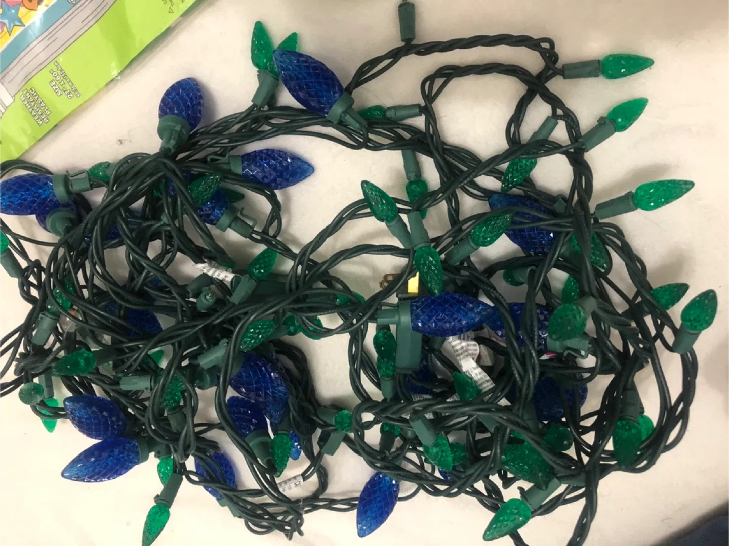 Blue & Green Christmas Lights image indicator(5)