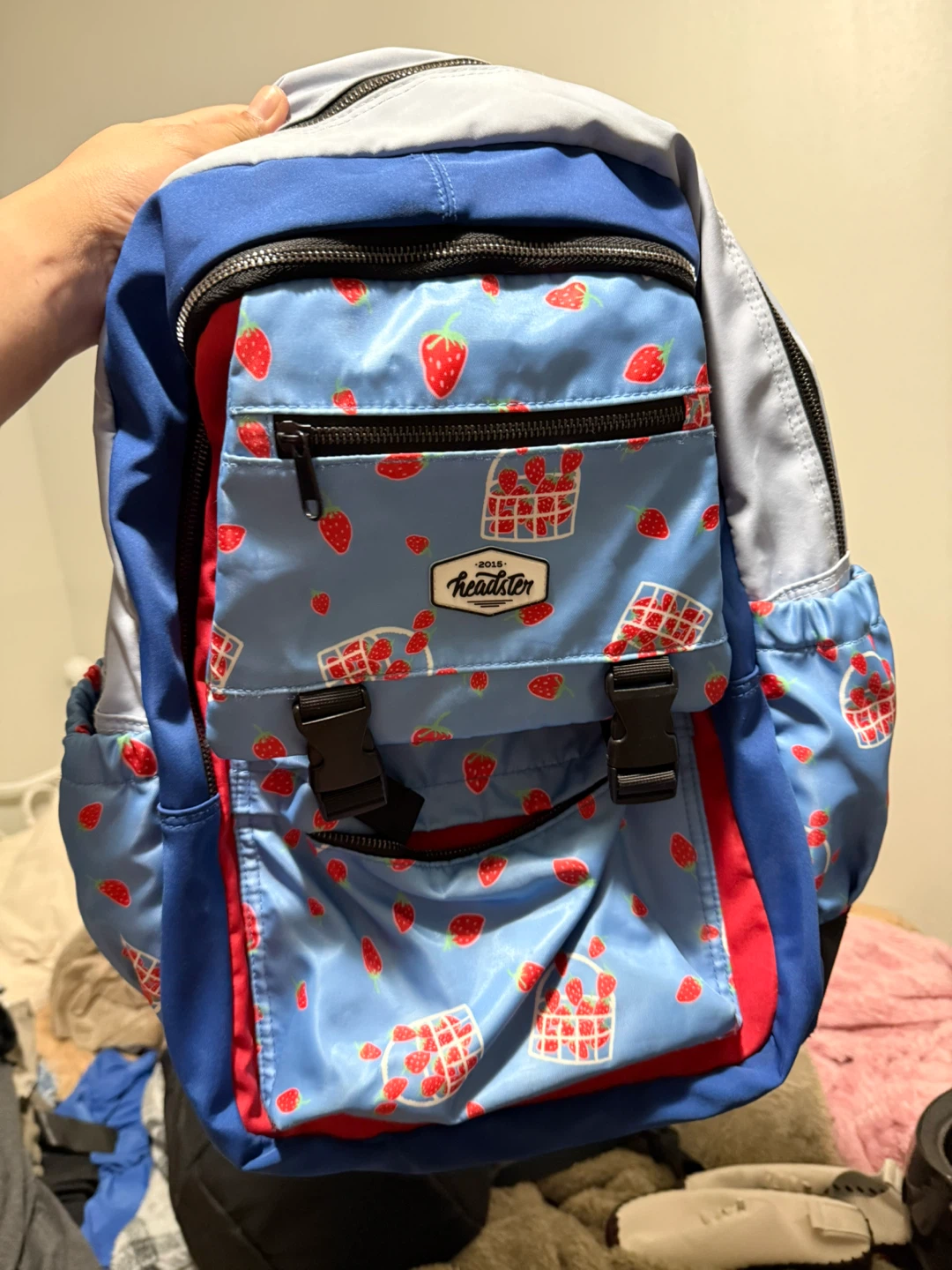 Headster Kids Backpack - Strawberry Print