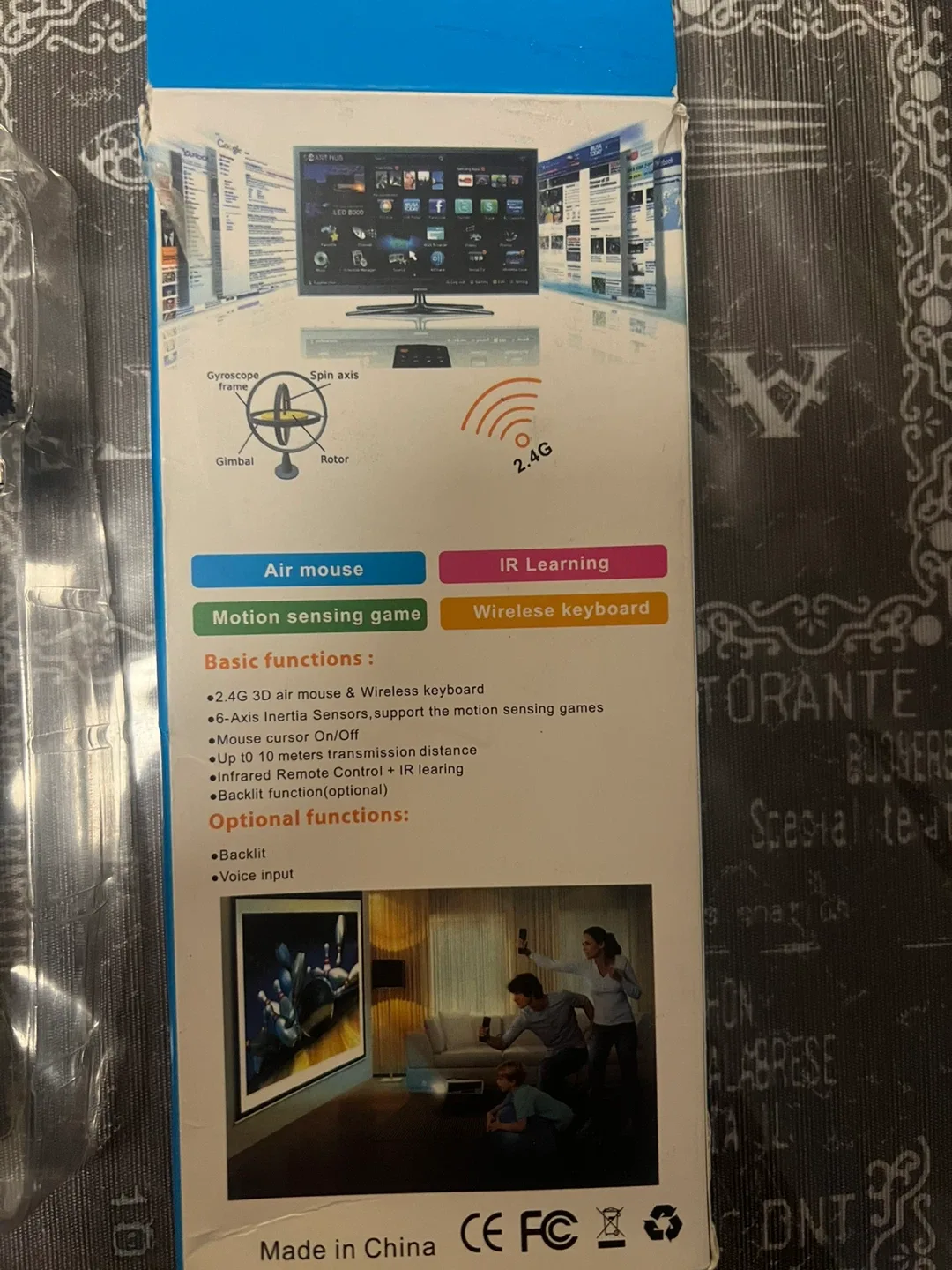 Air Fly Mouse 2.4G Motion Sensing image indicator(3)