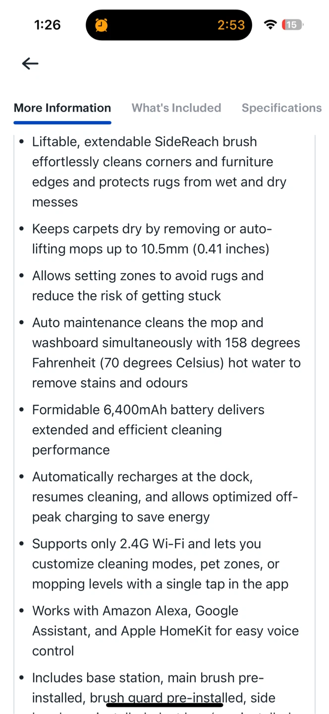 Dreame X40 Ultra Auto-Empty Robot Vacuum & Mop - Black - photo 3