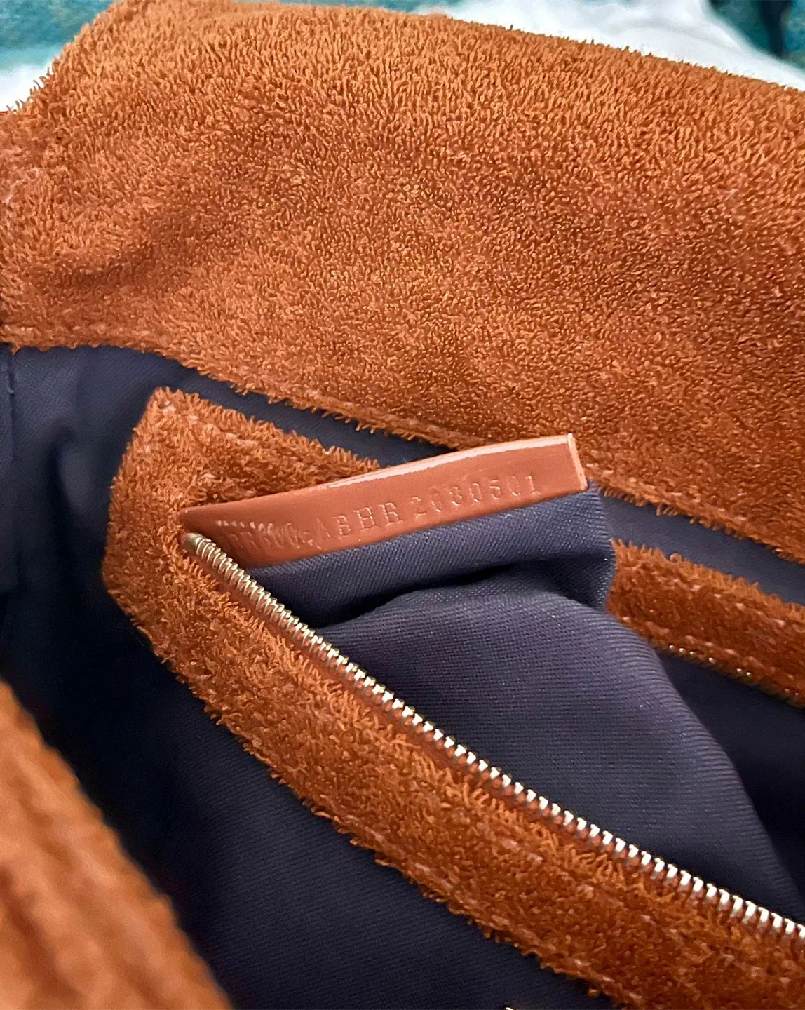 Authentic Fendi  Brown Towel Fabric Baguette image indicator(8)