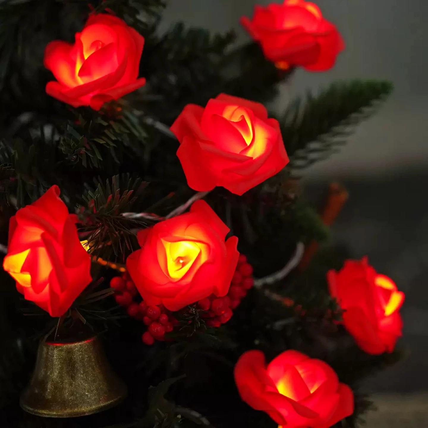 Rose String Lights home decor lights valentines 5ft