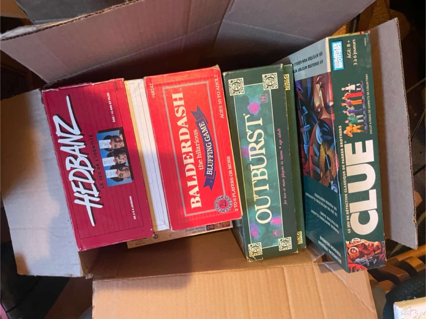 Board Games Bundle: Hedbanz, Clue, Balderdash + More!