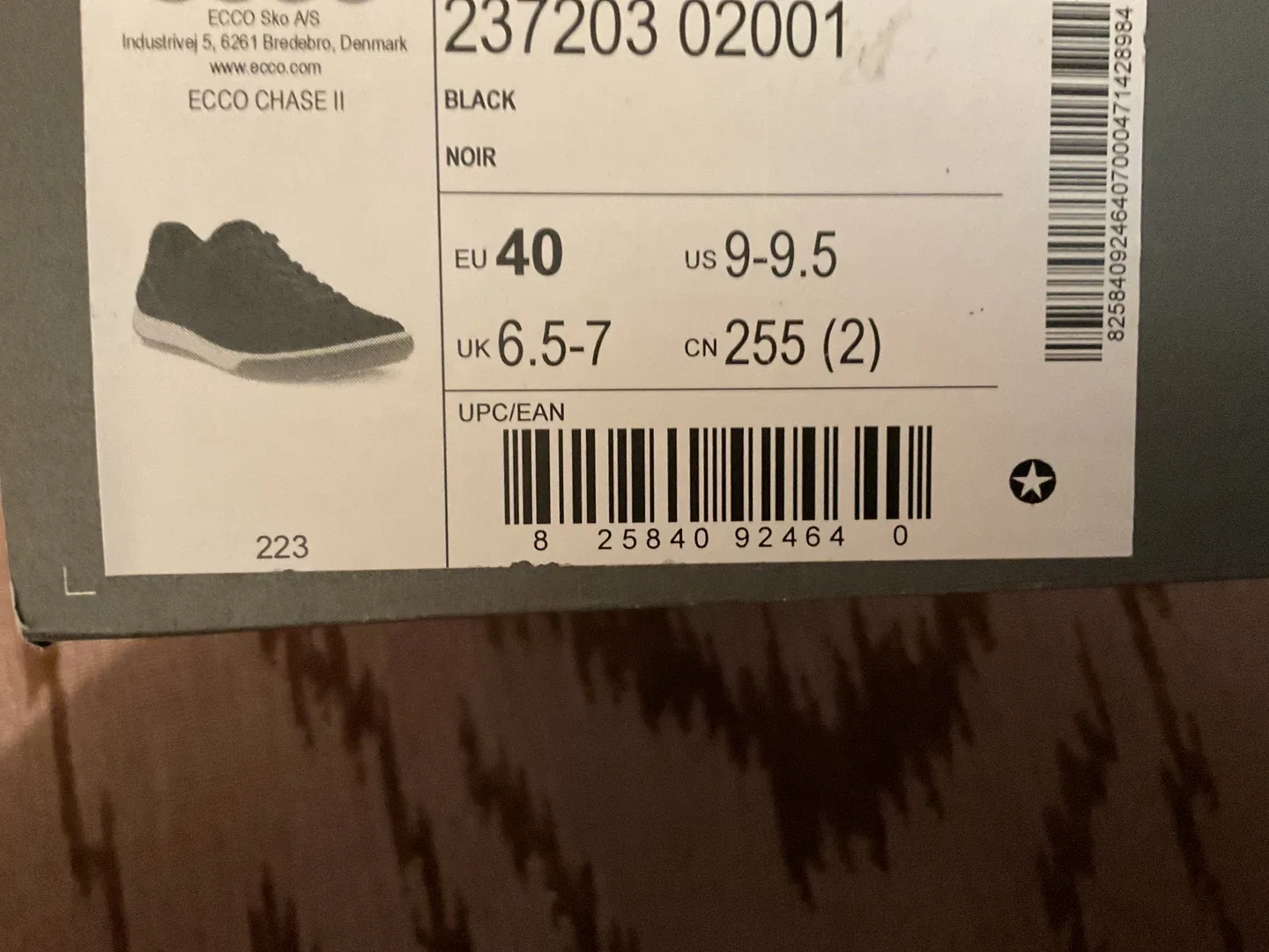 Brand new Ecco Chase II Black Sneakers - US 9-9.5 image indicator(3)