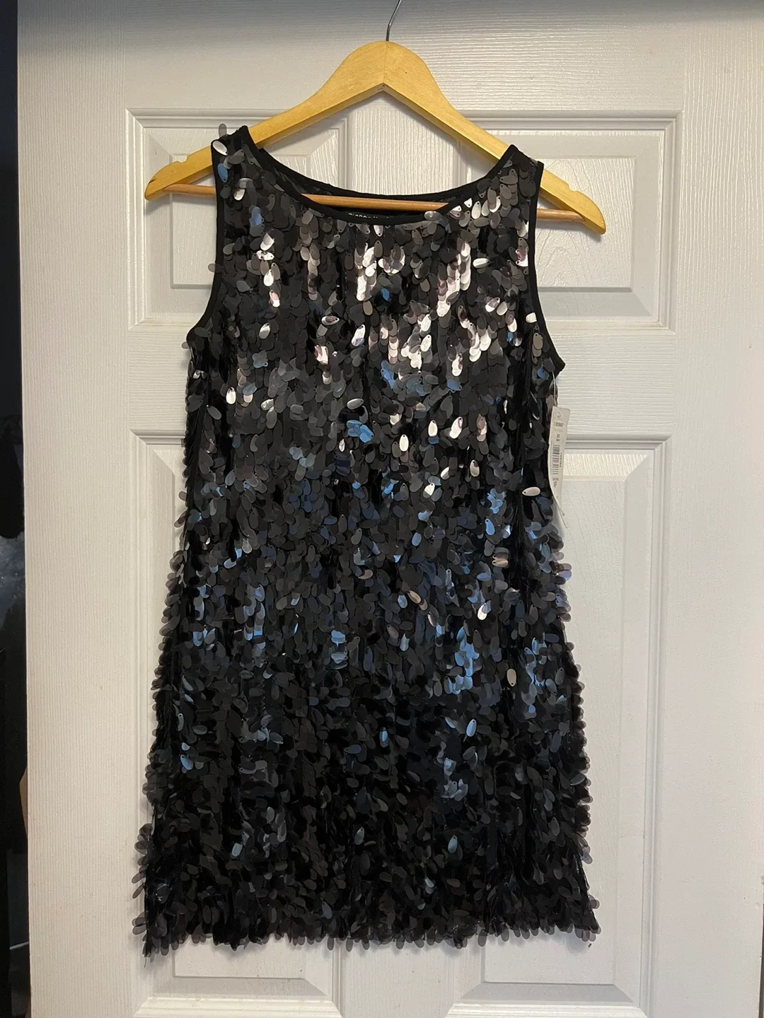 Bianca Nygard Black Sequin Dress - Size 4P