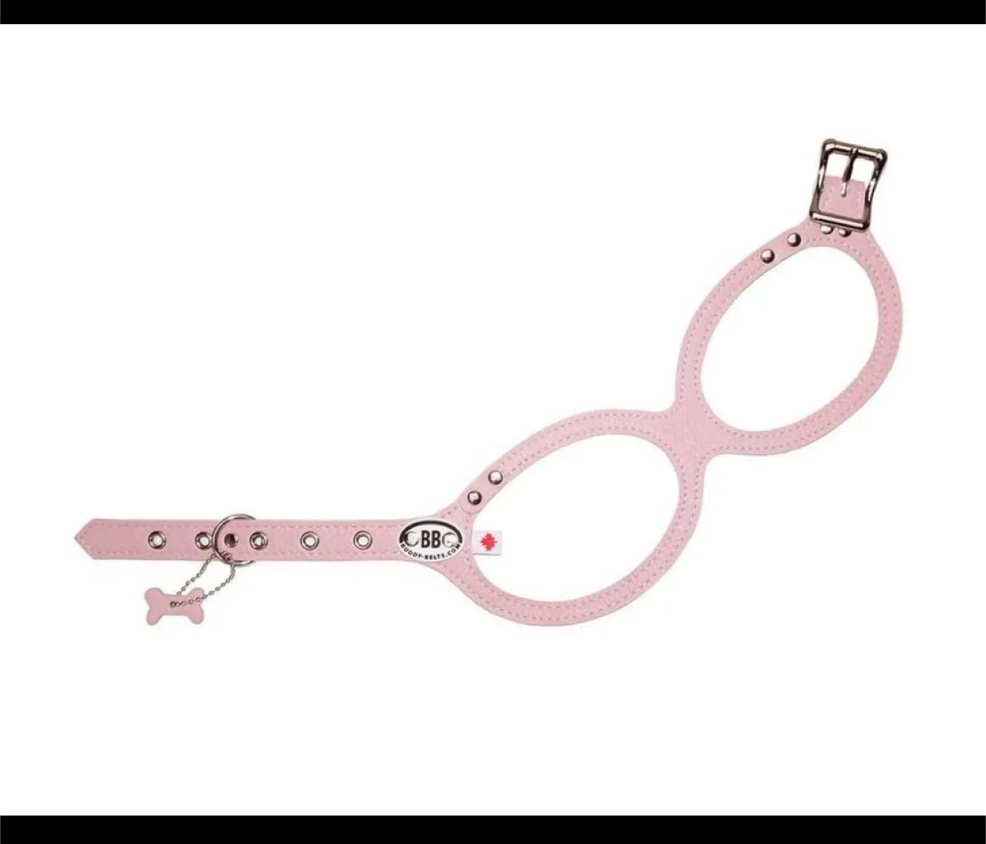 Buddy Belts Harness Pebble Grain Pink - Premium Edition Xs