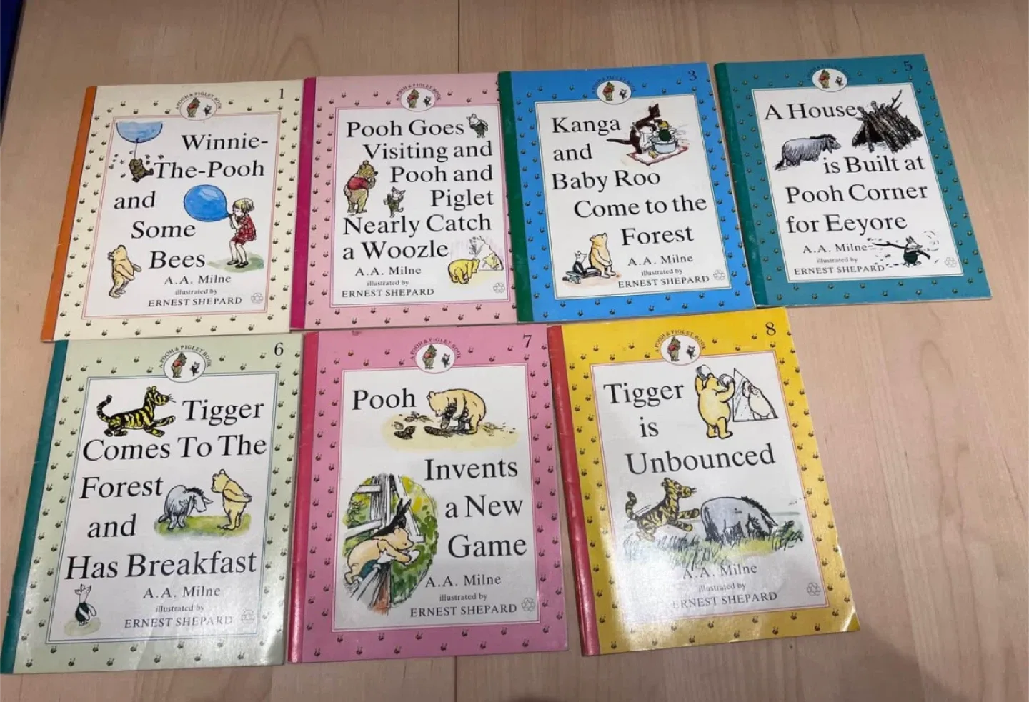 Vintage Winnie the Pooh A.A. Milne Book Set