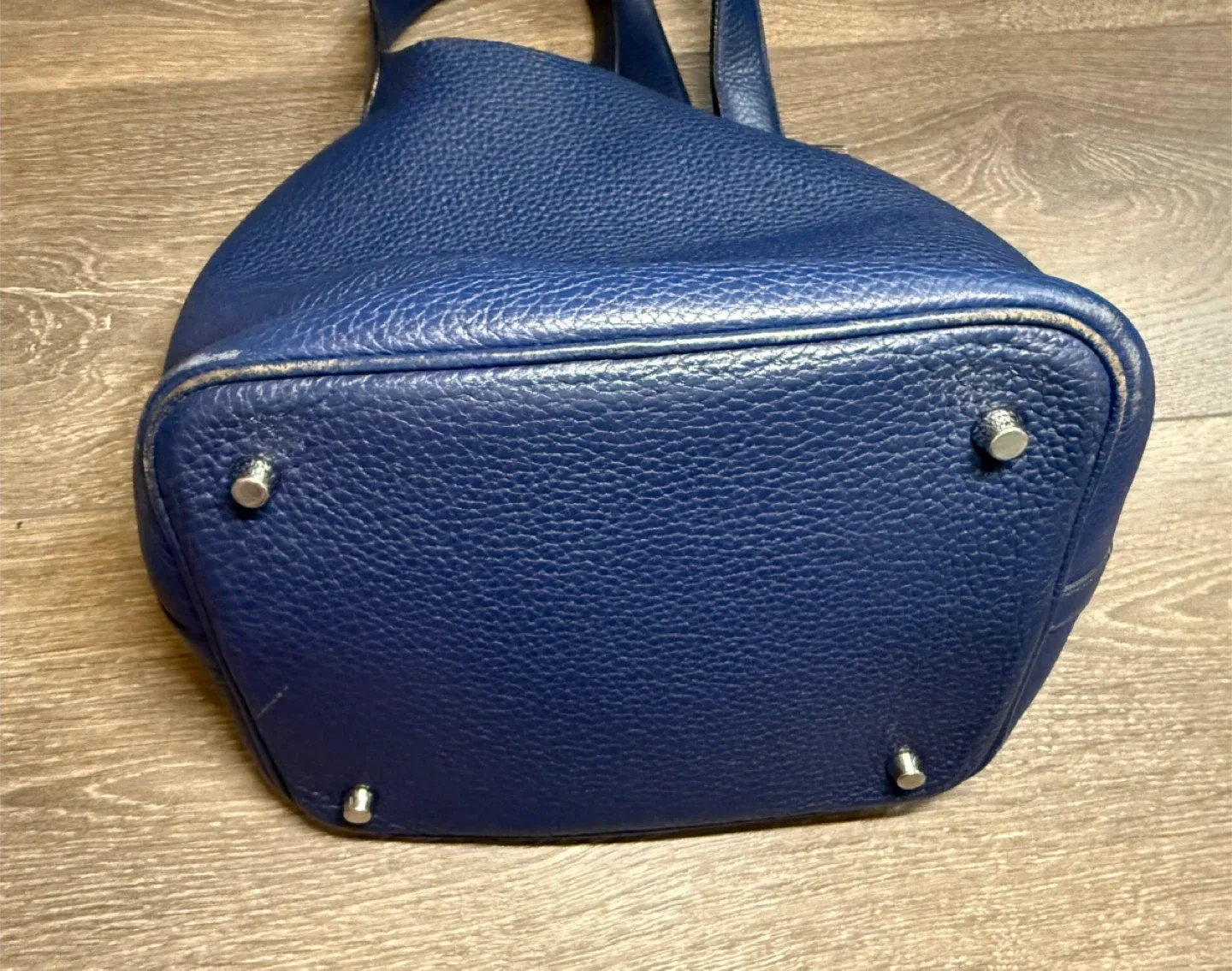 Hermès Picotin 22 Blue Leather Handbag image indicator(9)