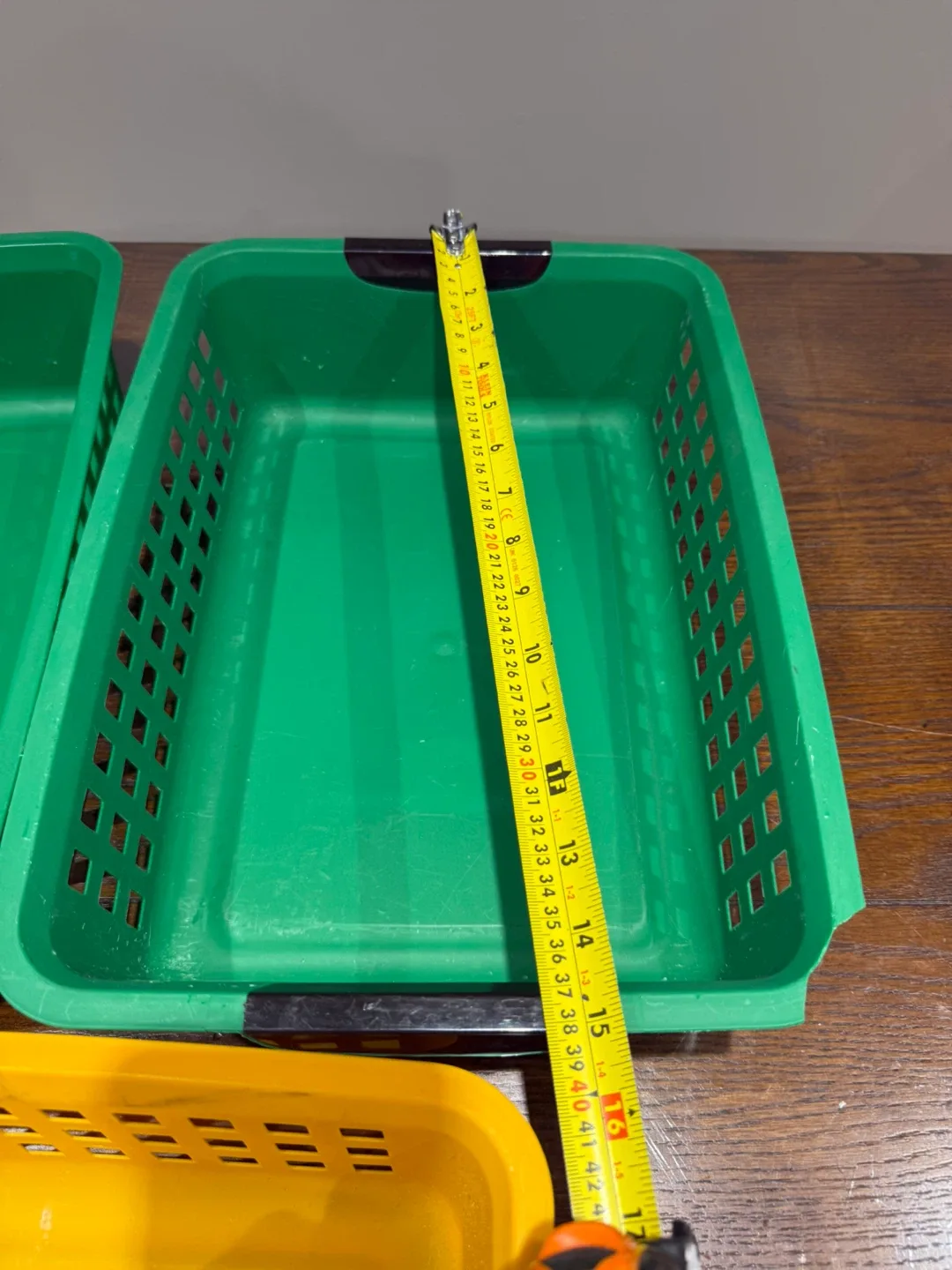 Green & Yellow Plastic Storage Bins image indicator(2)