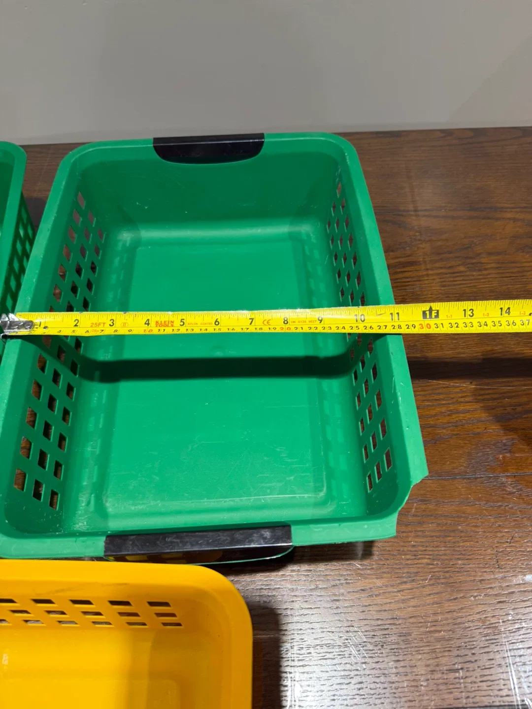 Green & Yellow Plastic Storage Bins image indicator(3)
