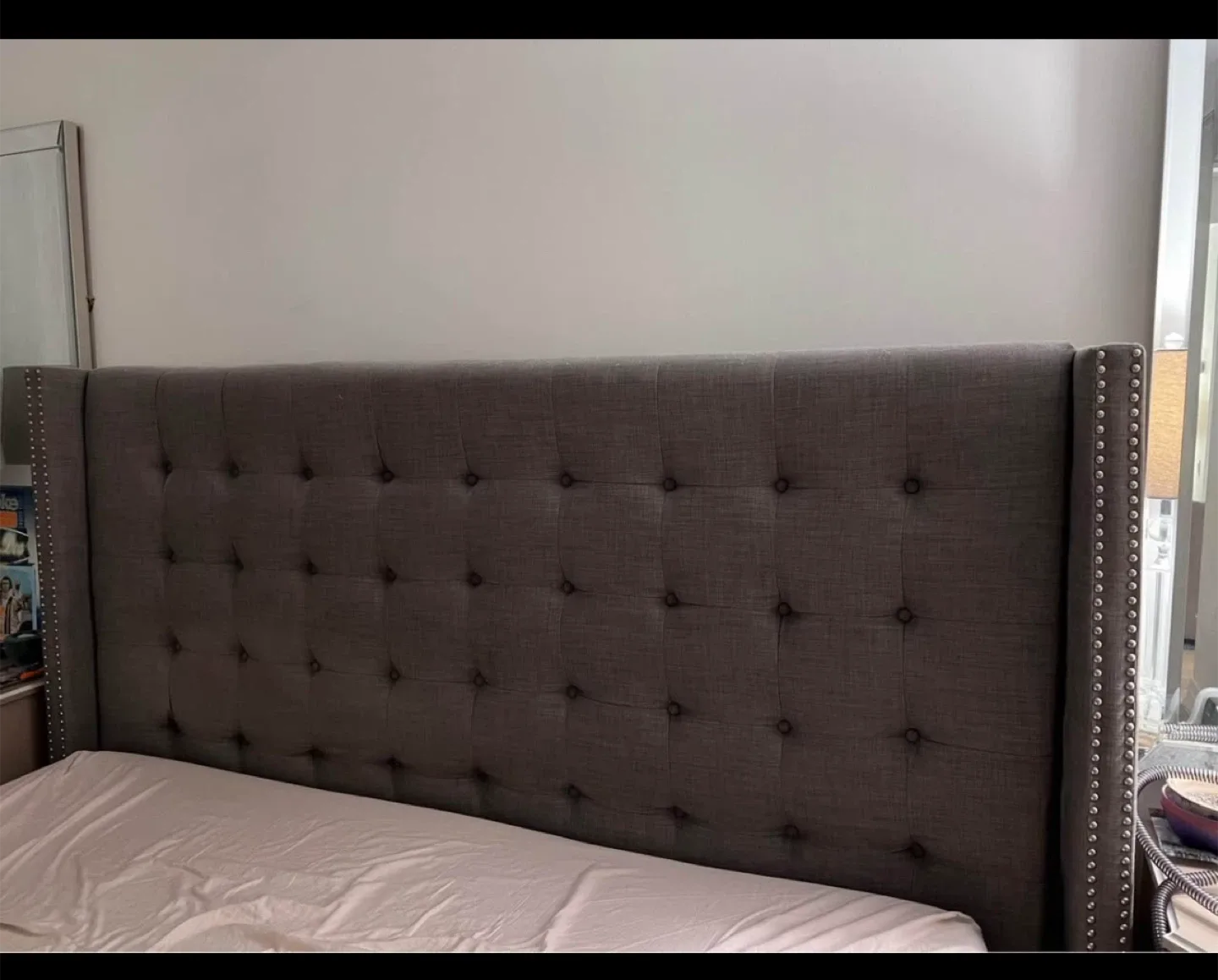 Upholstered Headboard - Grey