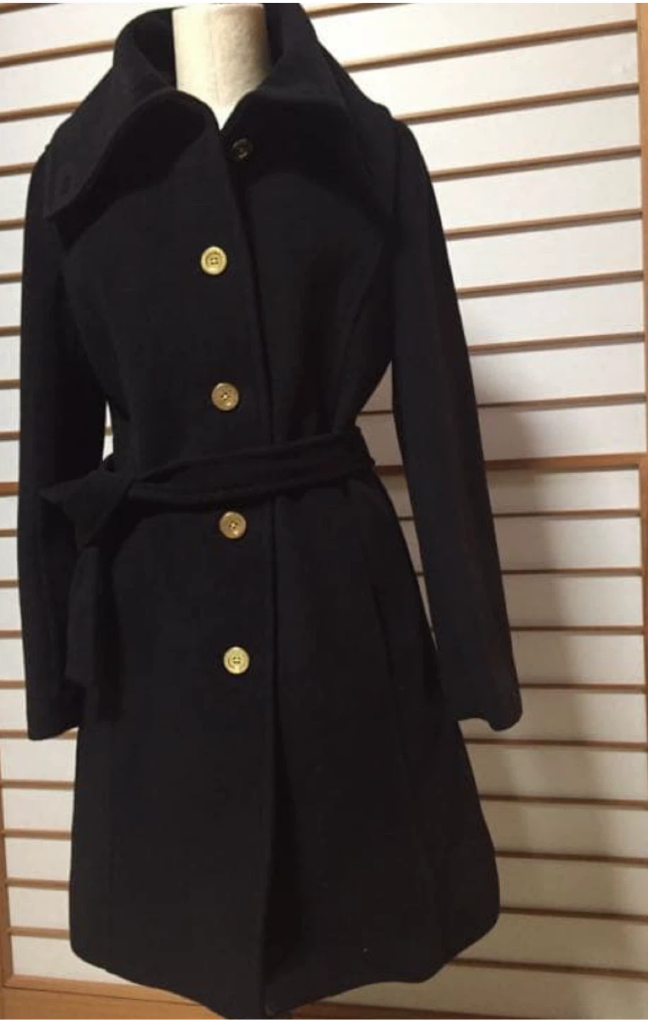 Coach Black Wool Blend Belted Coat - photo 2