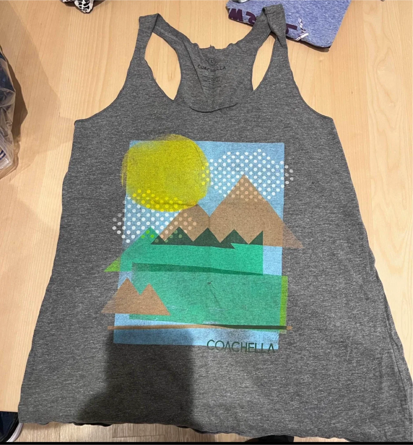 Coachella Grey Tank Top - Size L