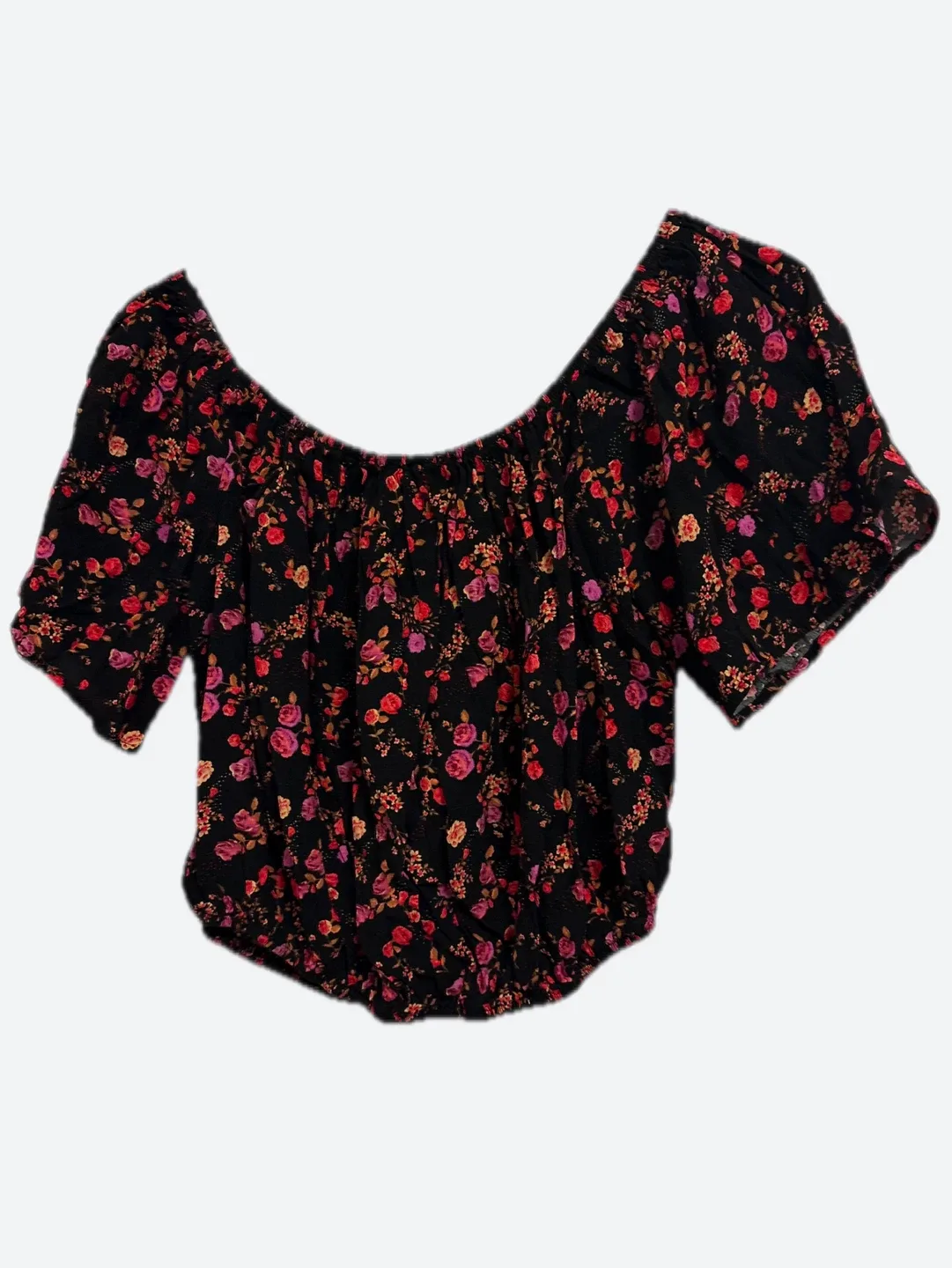 Floral Print Off-Shoulder Top