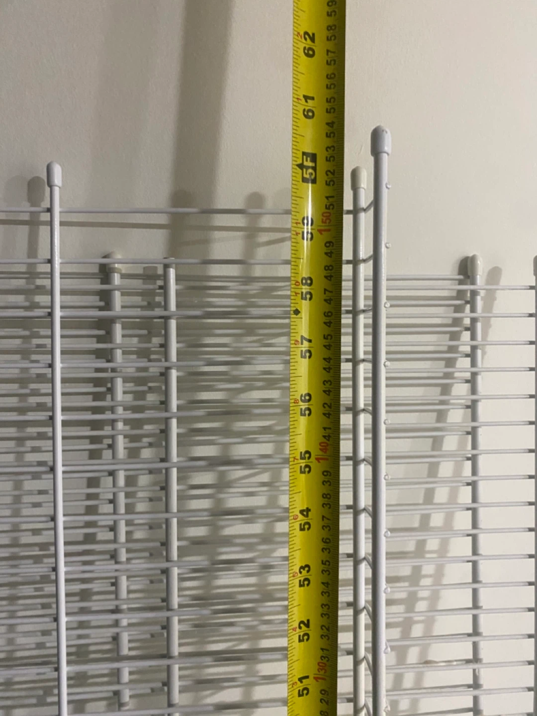 White Wire Shelf Unit - 59 inches long - photo 3