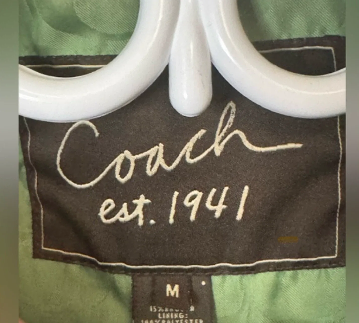 Coach Black Wool Blend Belted Coat image indicator(9)